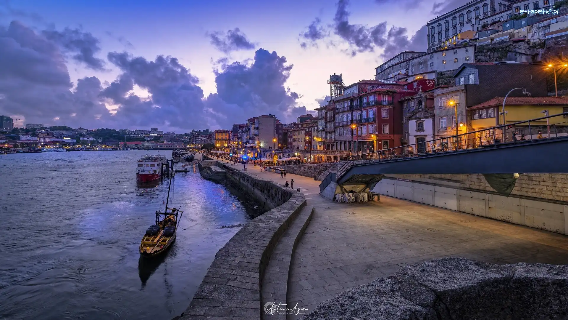 Porto, Domy, Miasto, Portugalia, Nabrzeże, Rzeka Duero