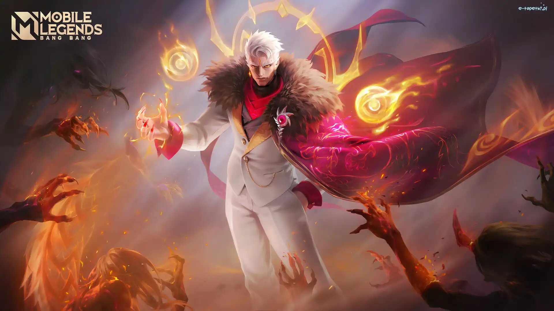 Yu Zhong, Mobile Legends Bang Bang, Ogień, Pierścienie, Egzorcysta, Peleryna, Magia, Gra