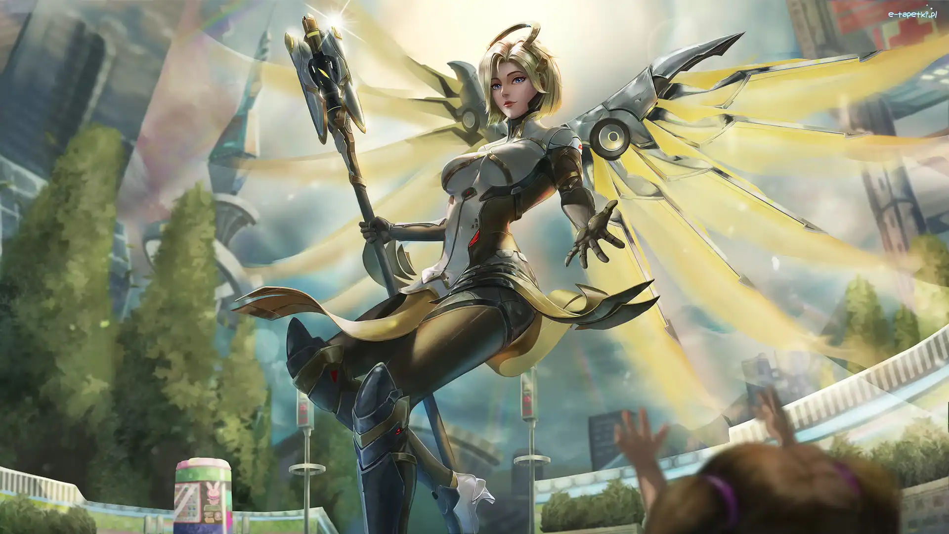 Skrzydła, Postać, Mercy, Overwatch 2, Gra, Pancerz, Kobieta