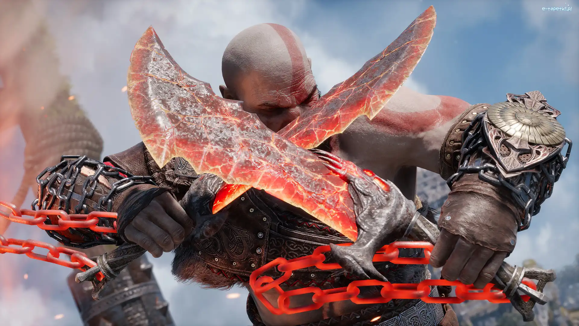 Blades of Chaos, God of War Ragnarok, Broń, Łańcuch, Ostrza, Postać, Kratos, Gra