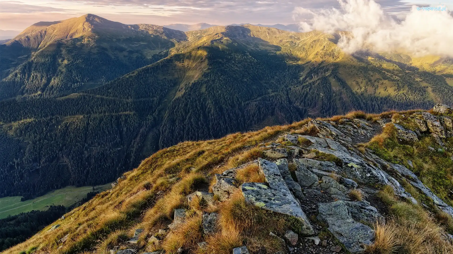 Pasmo górskie, Alpy, Austria, Styria, Skały, Niskie Taury, Rottenmanner und Wolzer Tauern, Góry