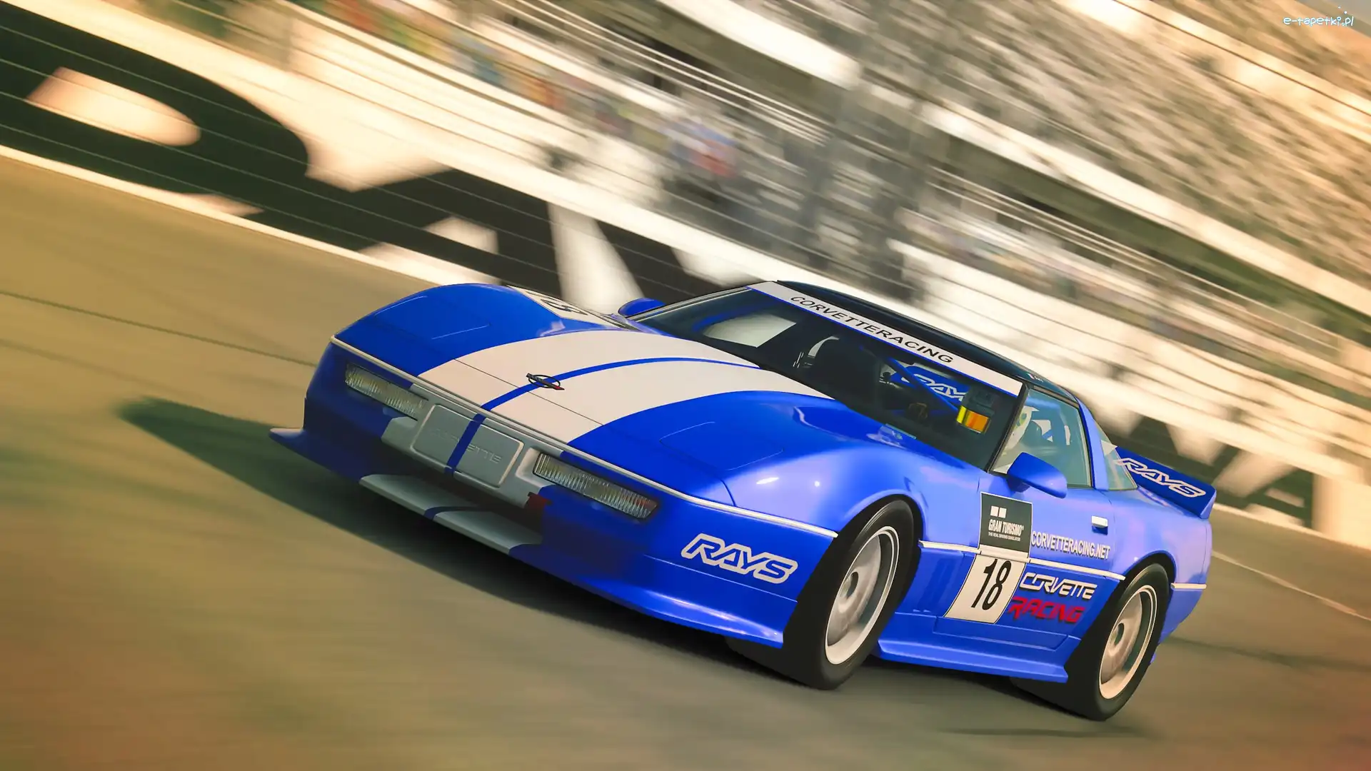 Tor, Chevrolet Corvette ZR1, Niebieski, Wyścig, Gran Turismo Sport, Gra