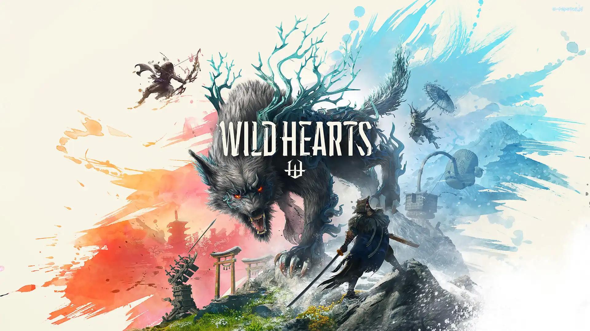 Góry, Wilk, Postacie, Plakat, Wild Hearts, Gra