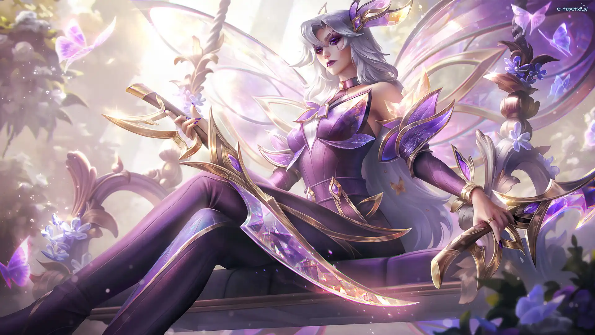 Ostrza, Postać, Kobieta, League of Legends, Gra, Broń, Katarina