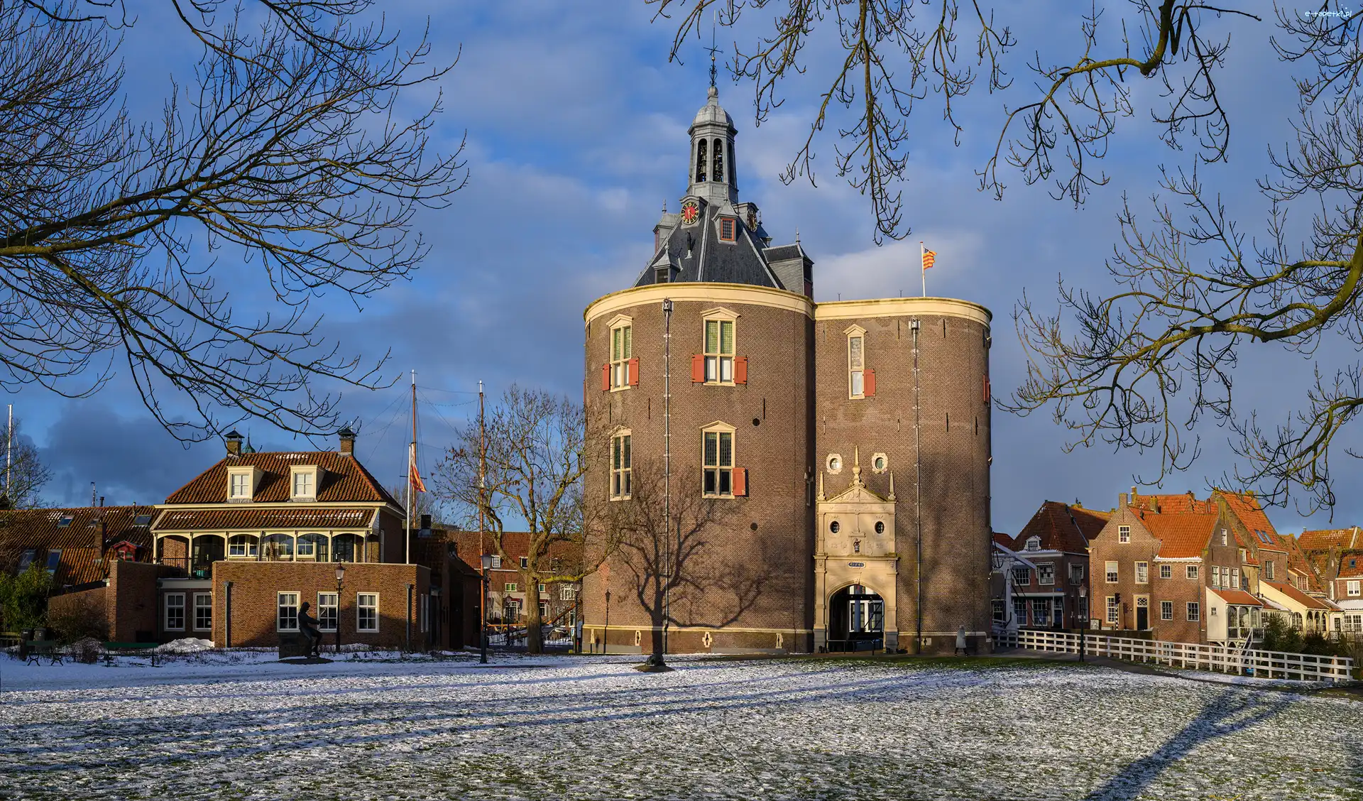Enkhuizen, Wieża, Budynki, Holandia, Cultural Center Drommedaris, Centrum Kultury