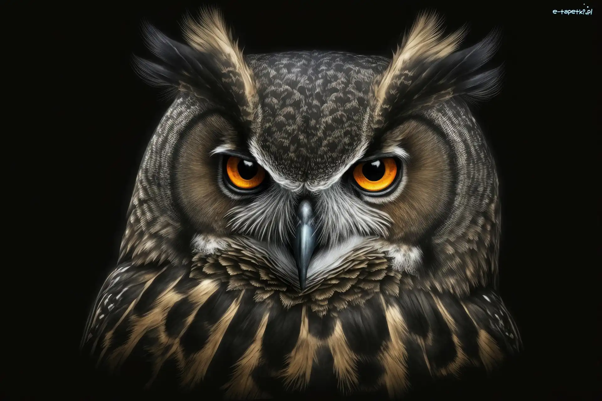 Grafika 2D, Uszatka zwyczajna, Sowa