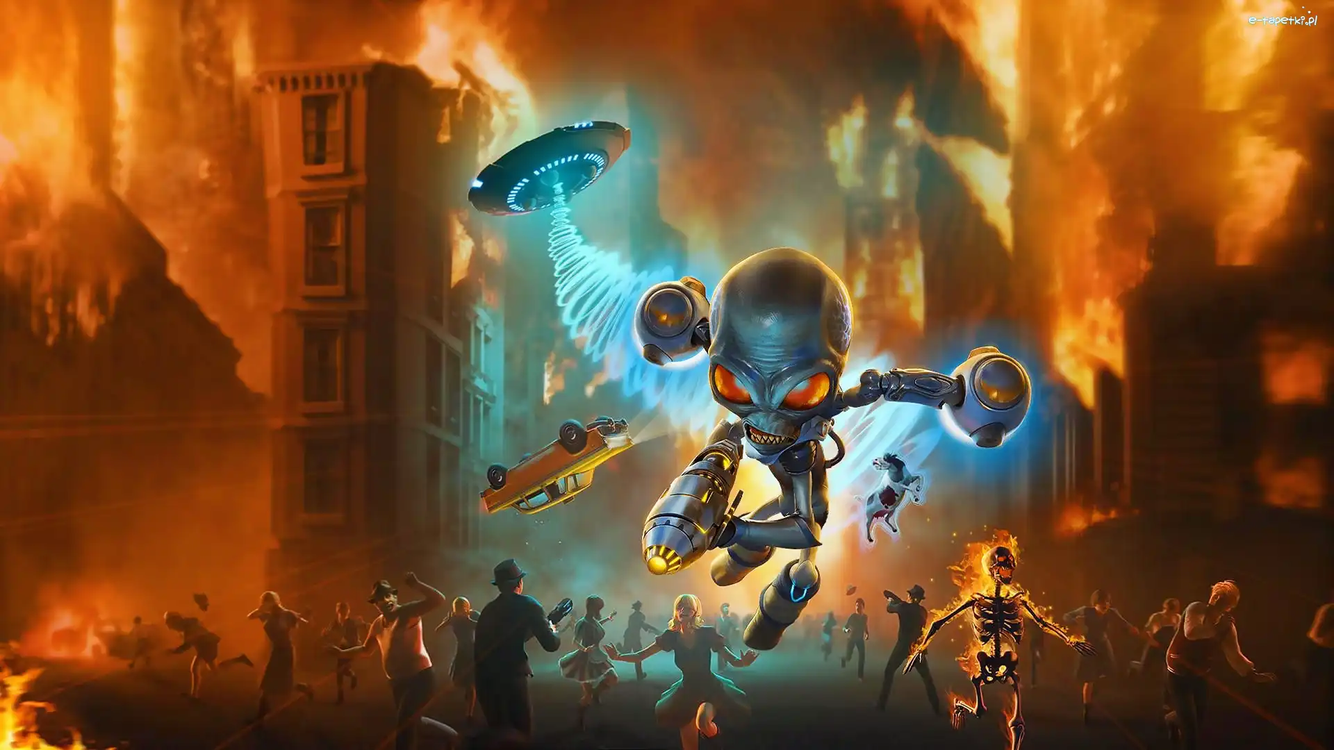 Destroy All Humans, Humanoid, Ludzie, Gra