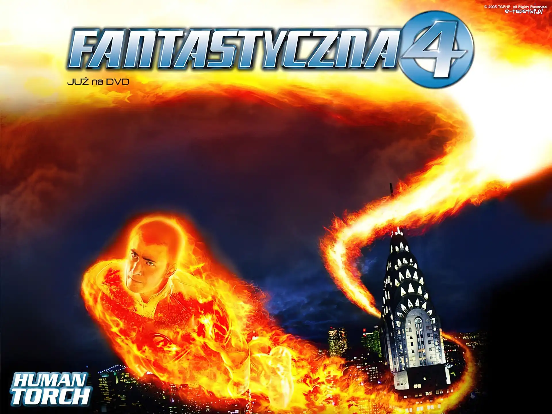 ogień, Fantastic Four 1, miasto, Chris Evans