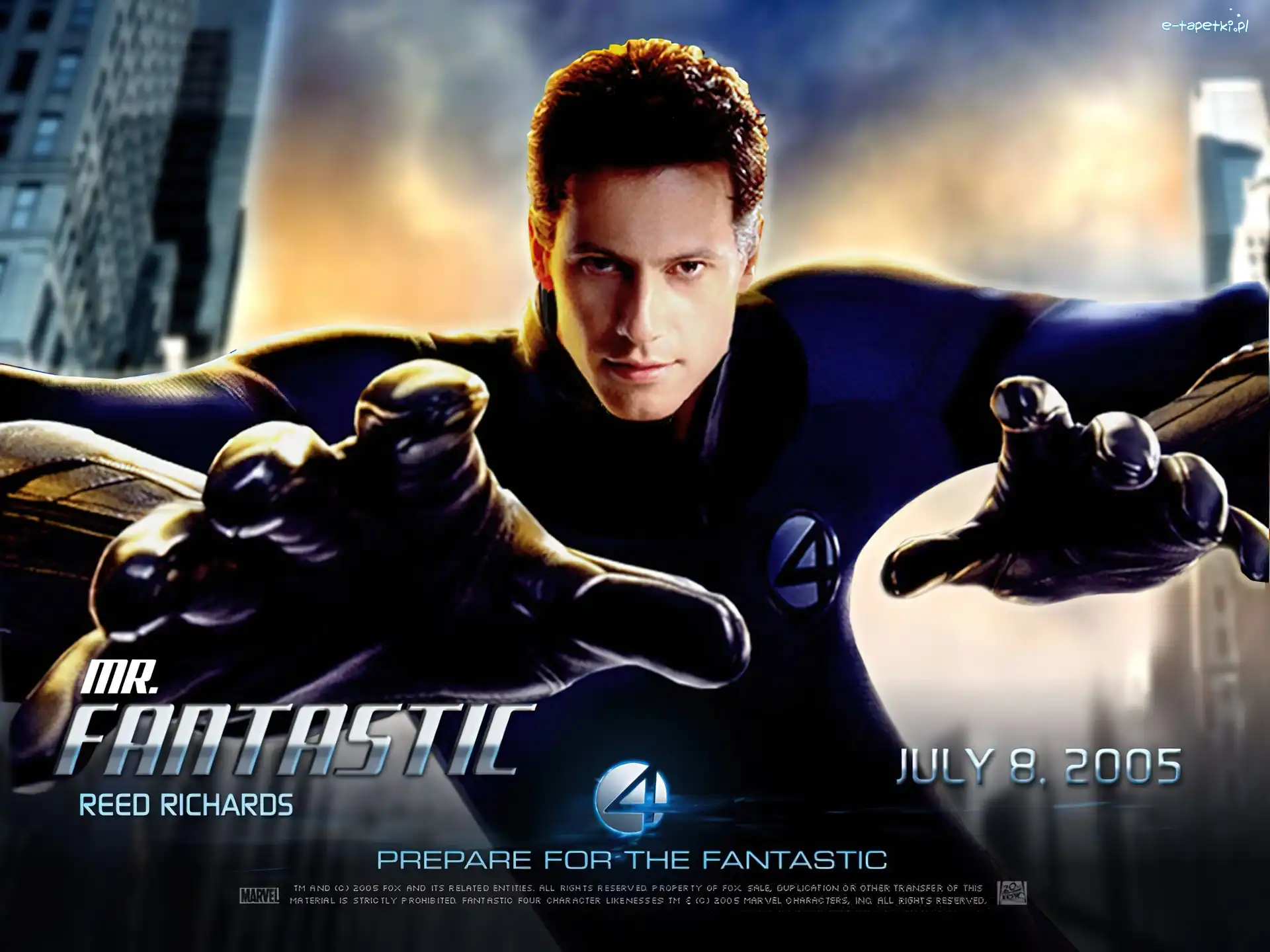 Ioan Gruffudd, rękawice, Fantastic Four 1