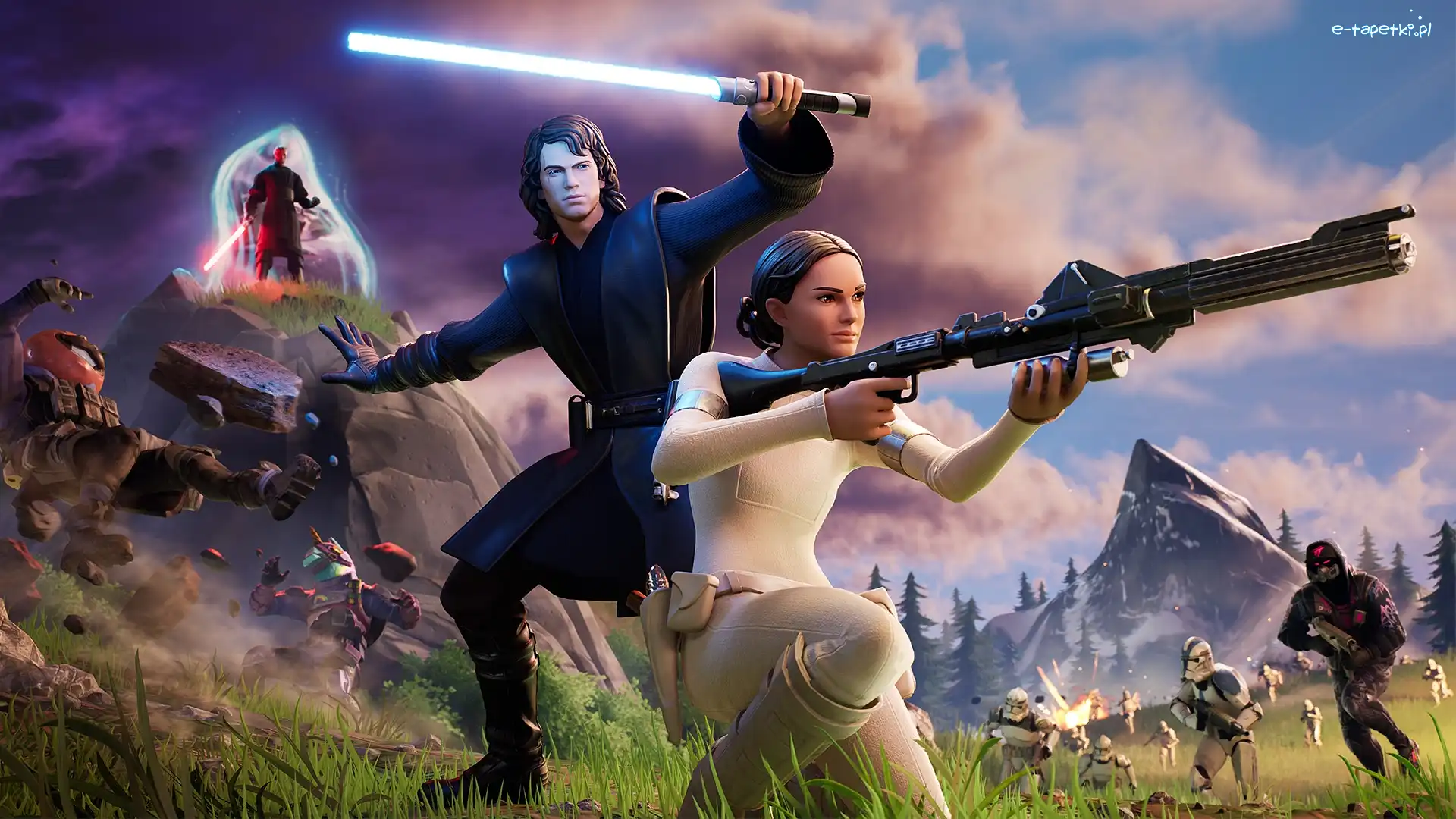 Gra, Plakat, Fortnite Star Wars, Postacie
