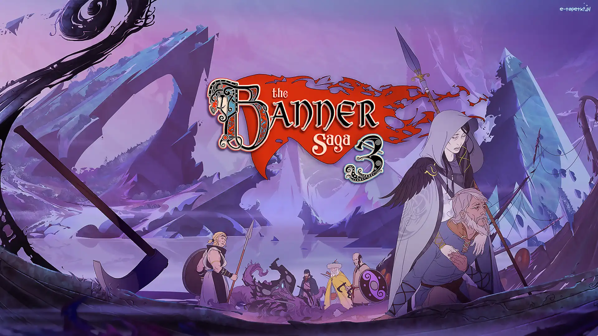 Plakat, Łódź, Topór, The Banner Saga 3, Gra, Wikingowie, Postacie