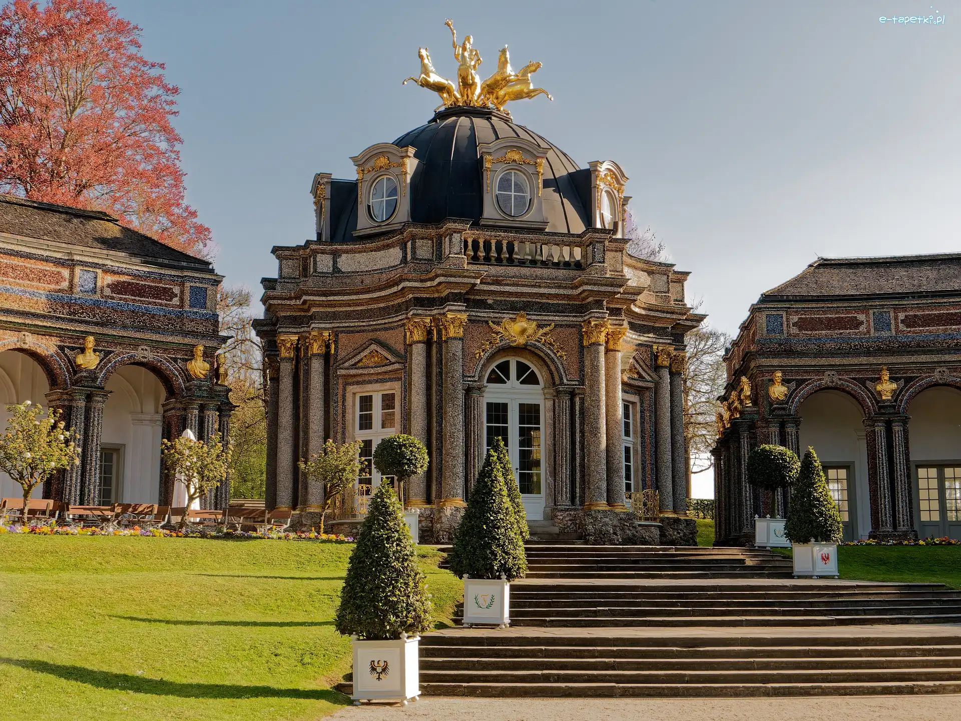 Park, Niemcy, Bayreuth, Nowy Zamek Ermitage