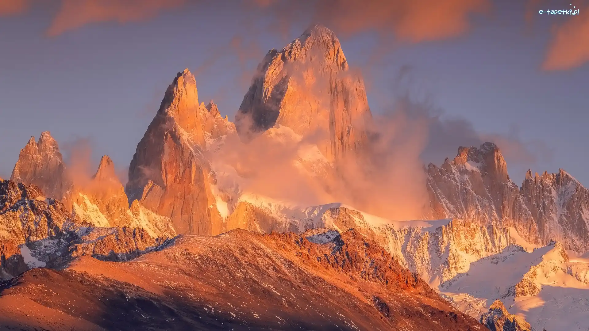 Patagonia, Fitz Roy, Góry, Argentyna, Szczyt, Park Narodowy Los Glaciares