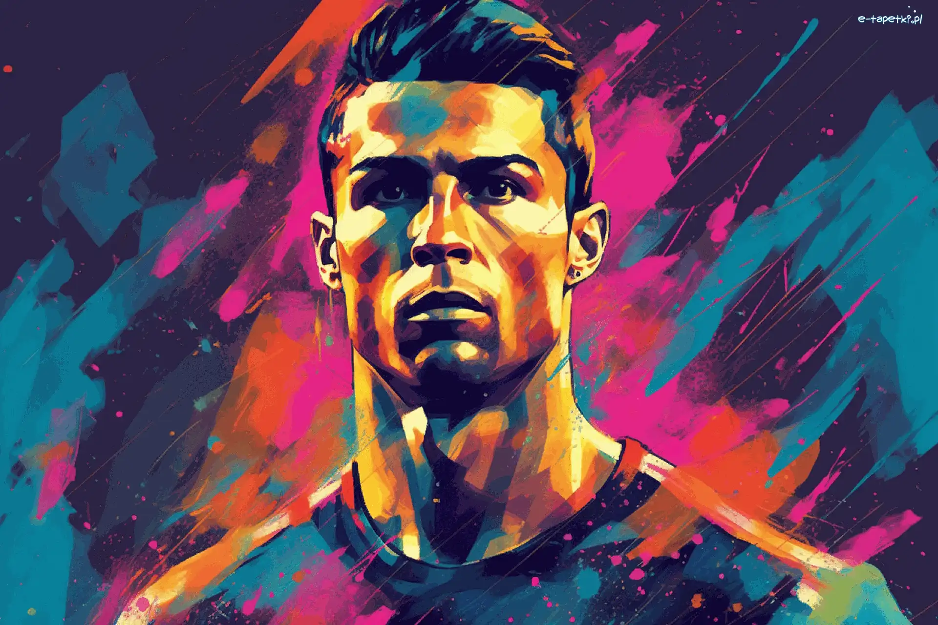 Grafika, Piłkarz, Cristiano Ronaldo