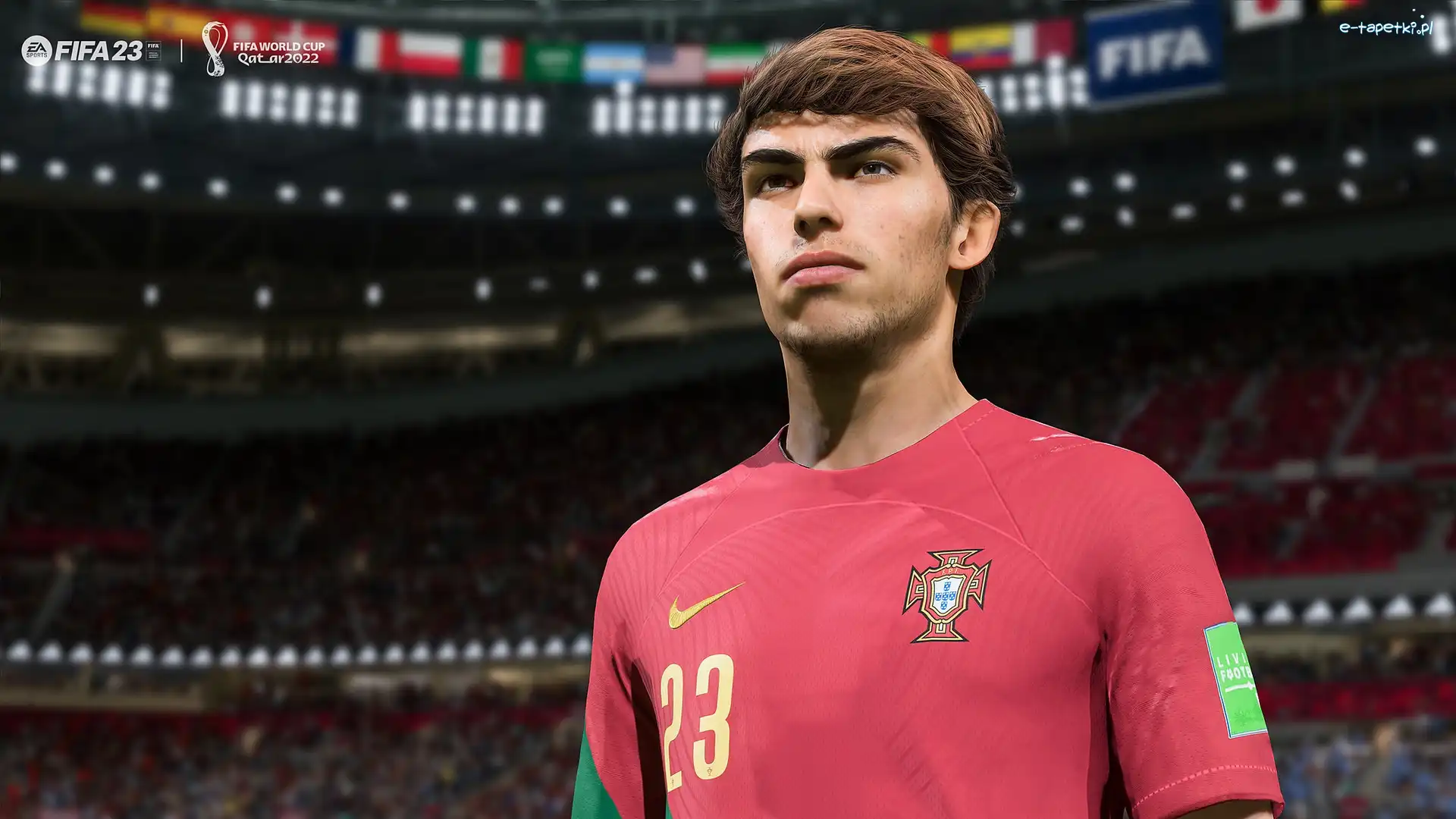 Gra, Piłkarz, FIFA 23, Koszulka, Czerwona
