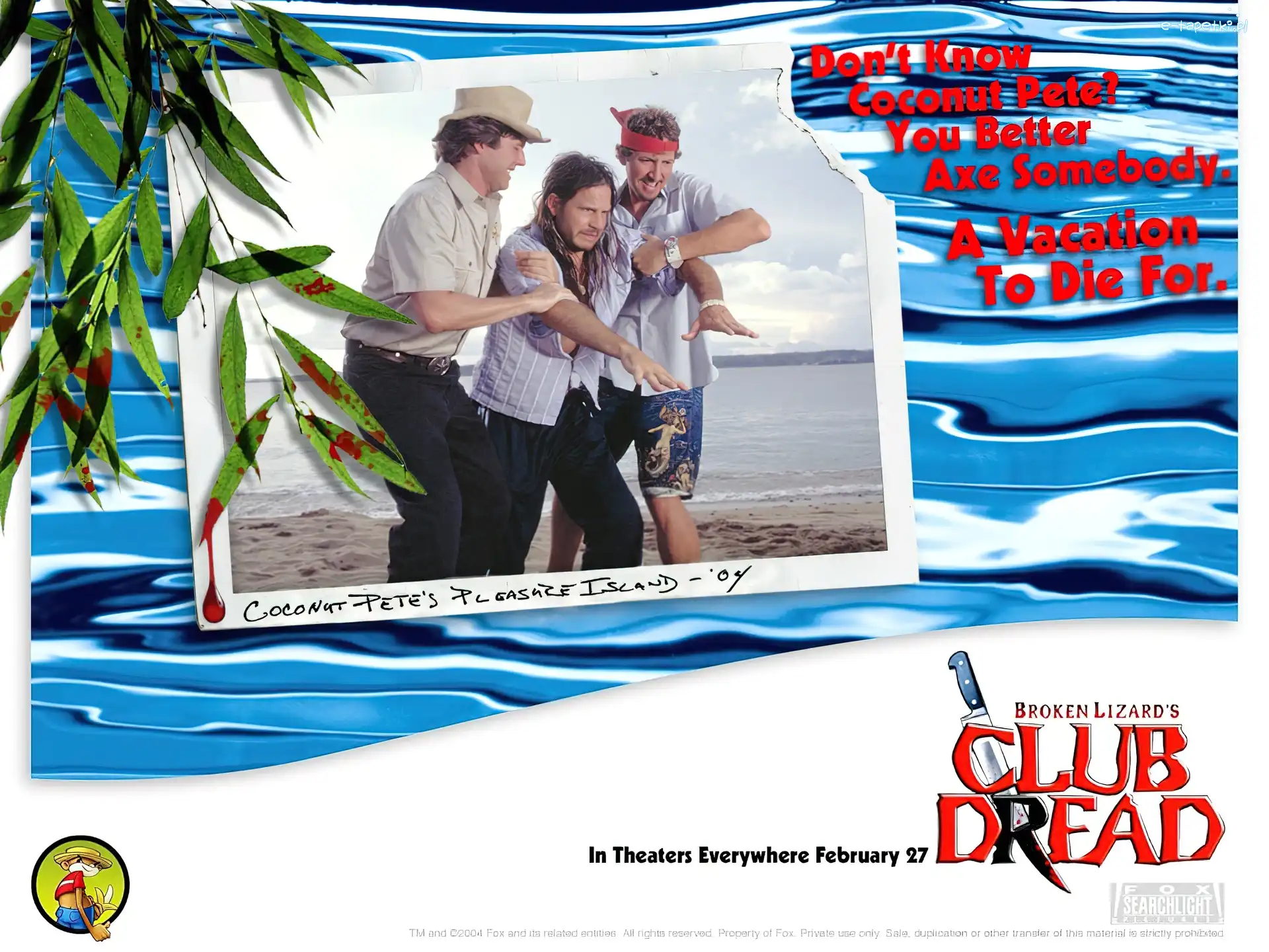 Club Dread, aktorzy, plaża