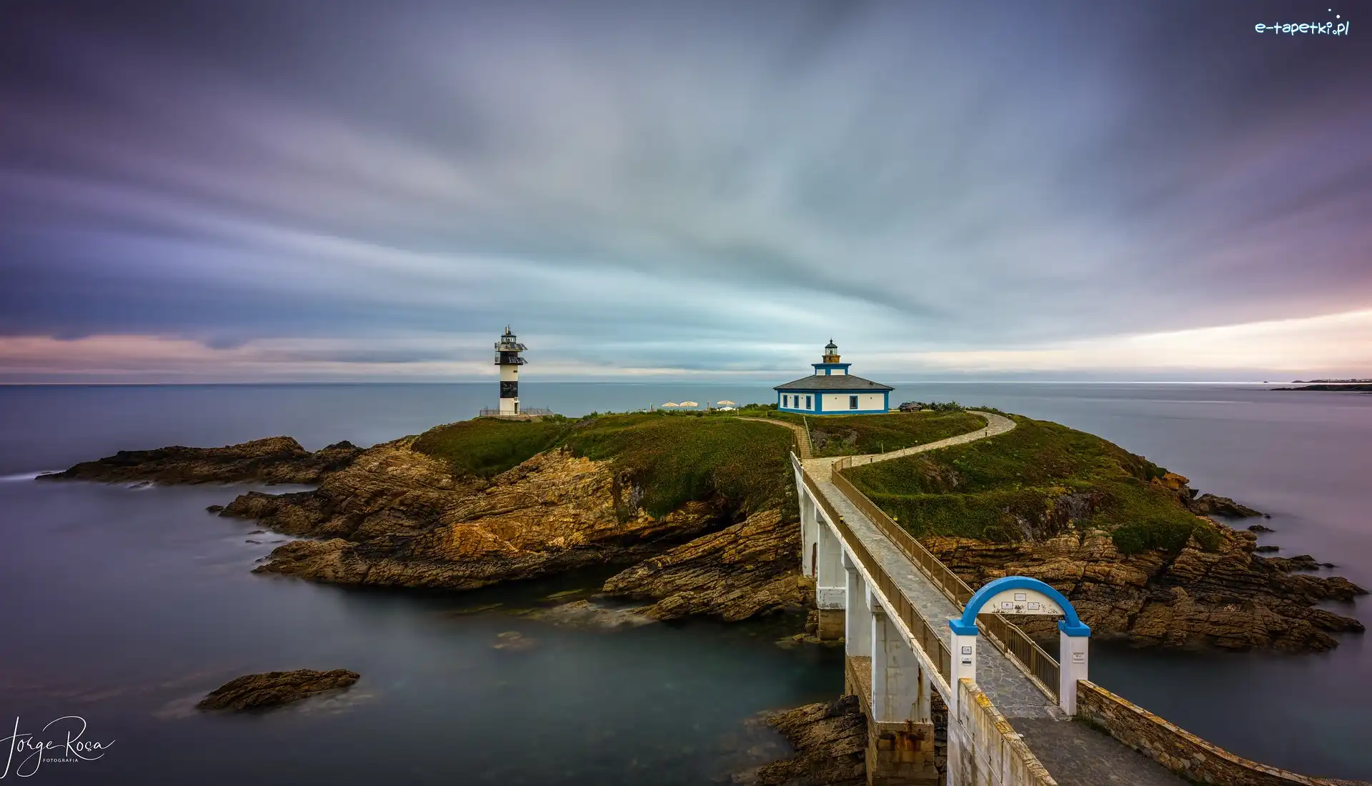 Most, Faro de Tabarca, Hiszpania, Ribadeo, Morze, Wyspa, Isla Pancha, Latarnia morska