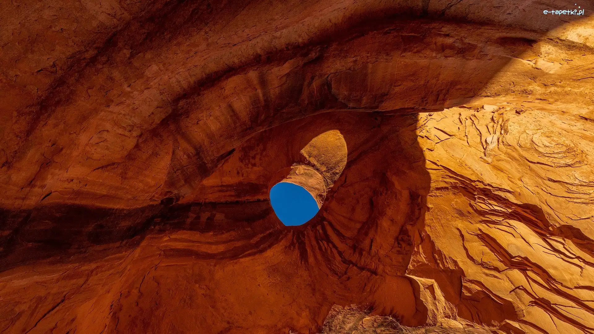 Skały, Monument Valley, Niebo, Stany Zjednoczone, Arizona