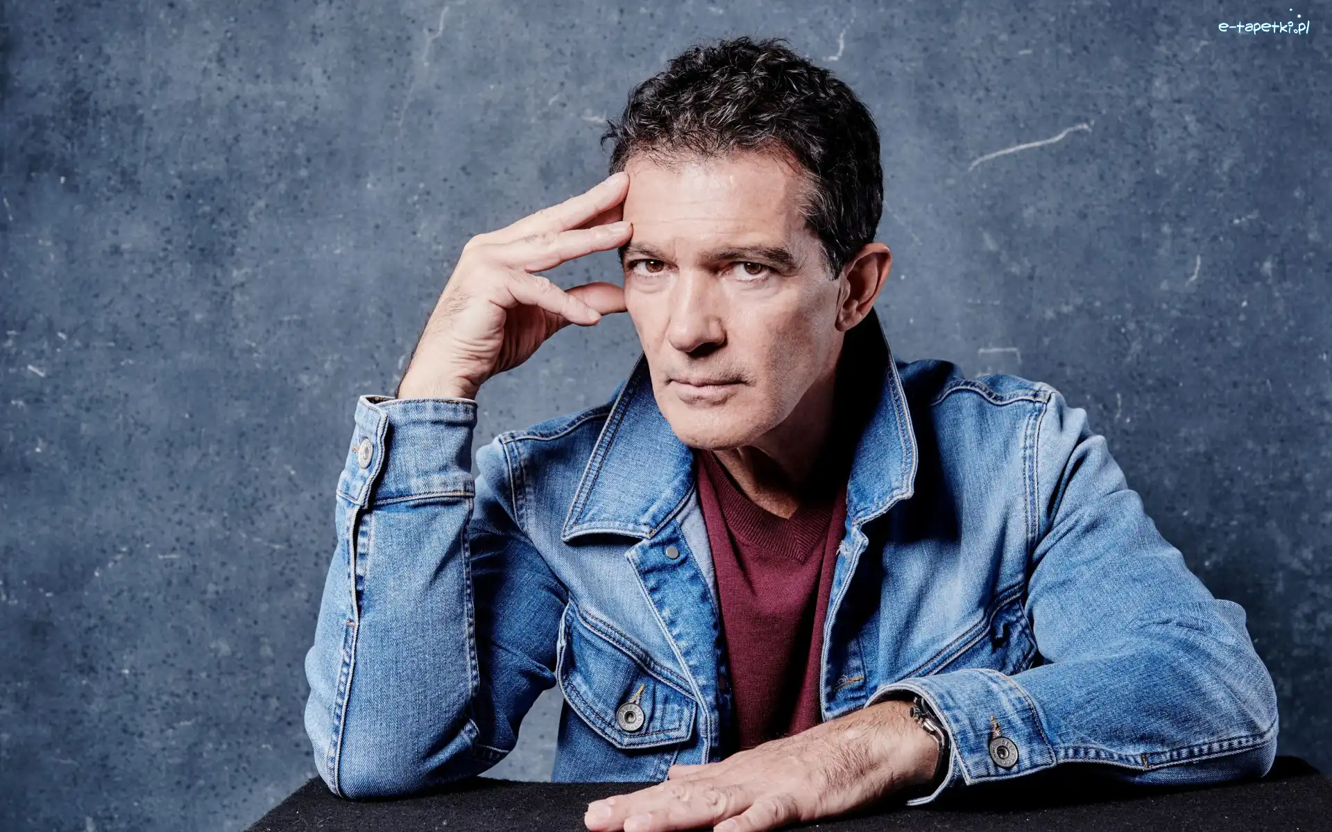 Aktor, Kurtka, Dżinsowa, Antonio Banderas