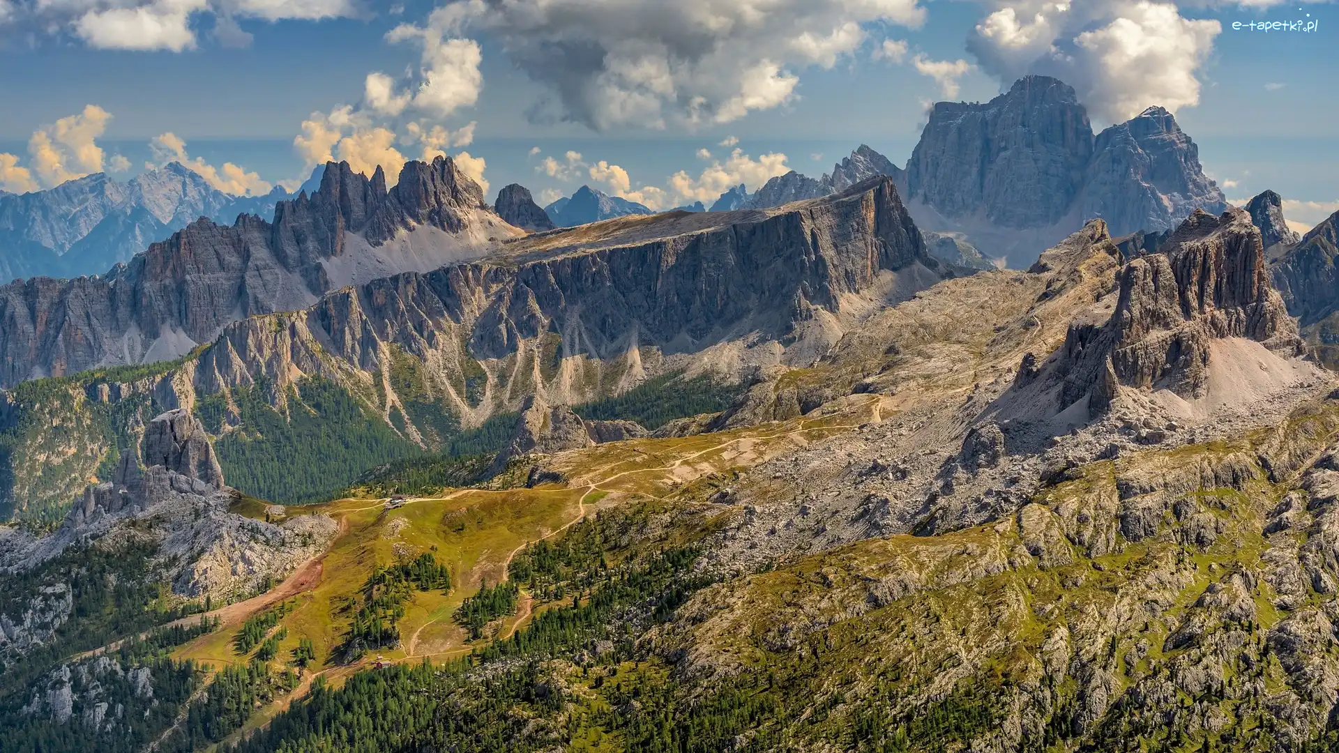 Skały, Alpy, Góry, Włochy, Dolomity