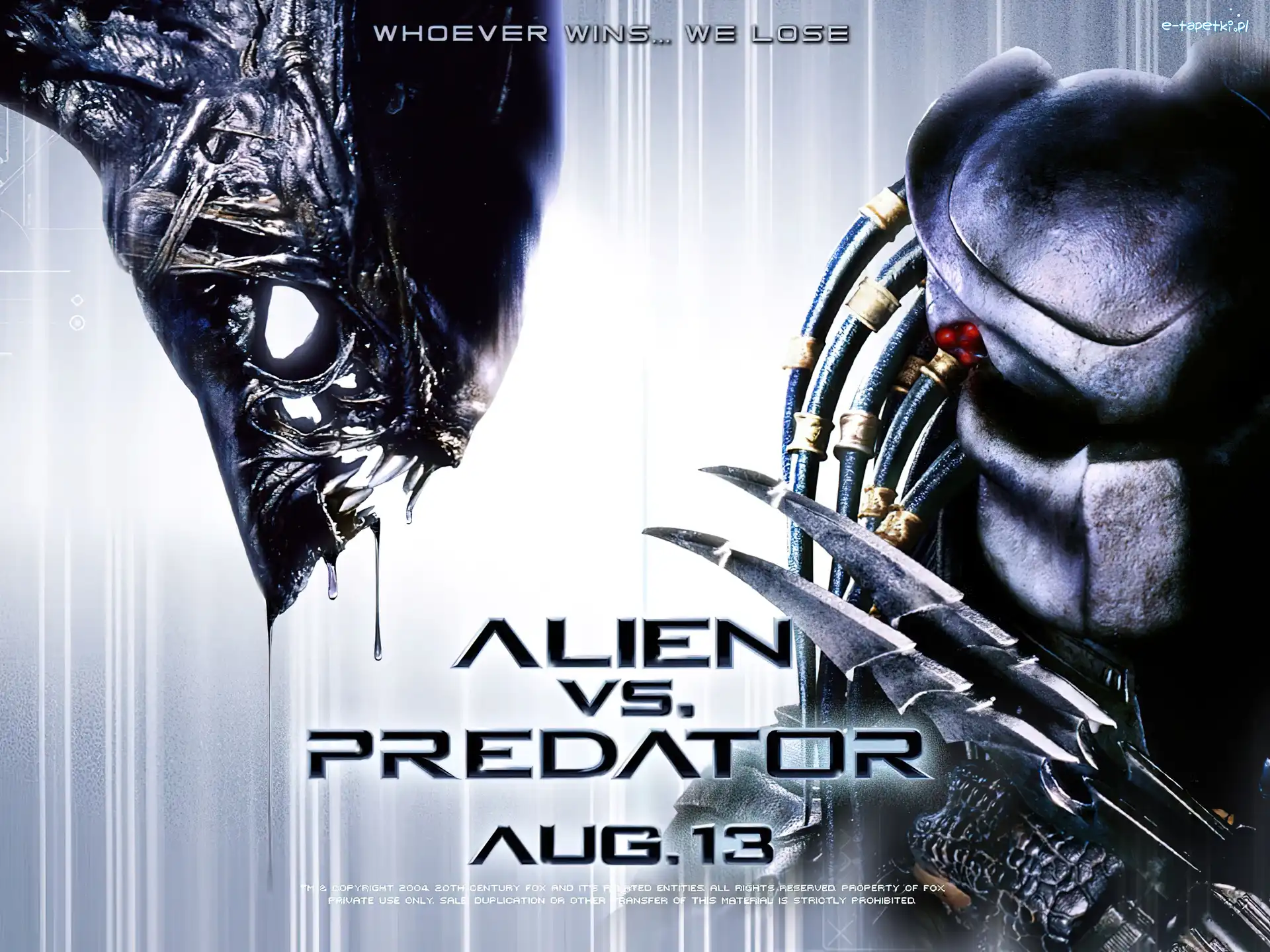 Alien Vs Predator 1, ślina, stwory
