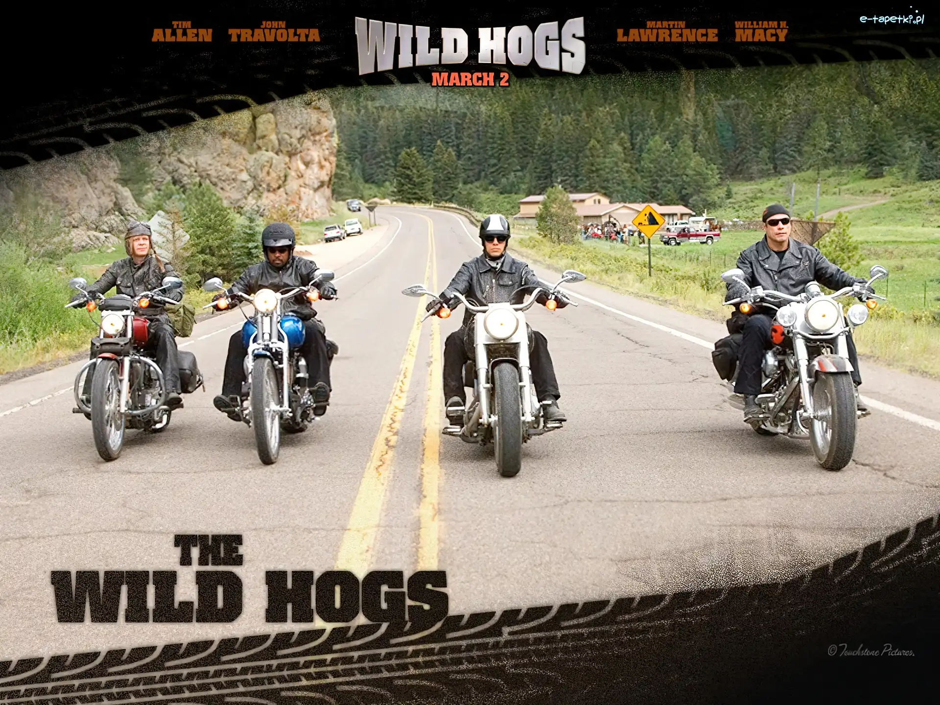 motocykliści, ulica, Wild Hogs