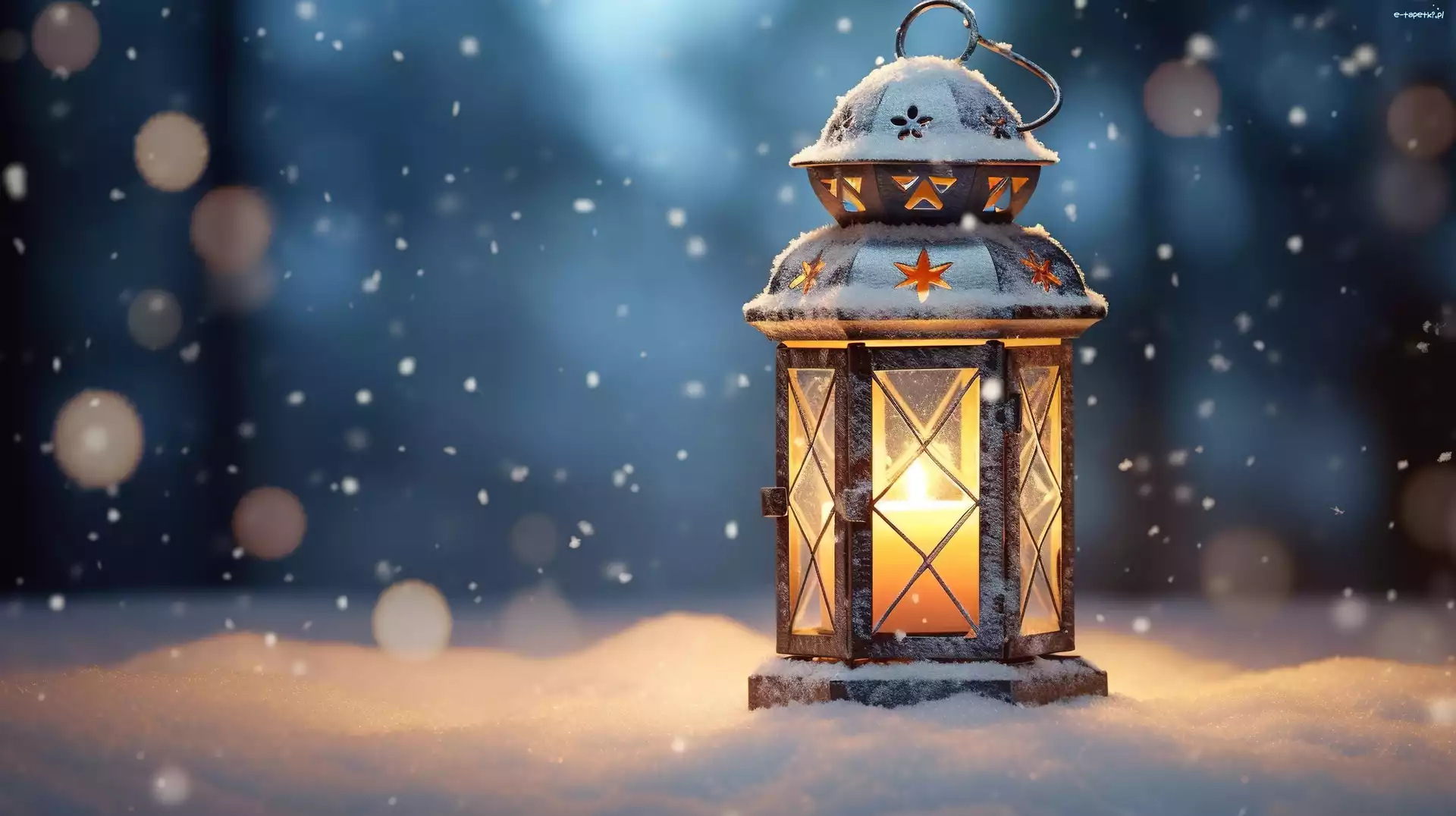 Śnieg, Lampion