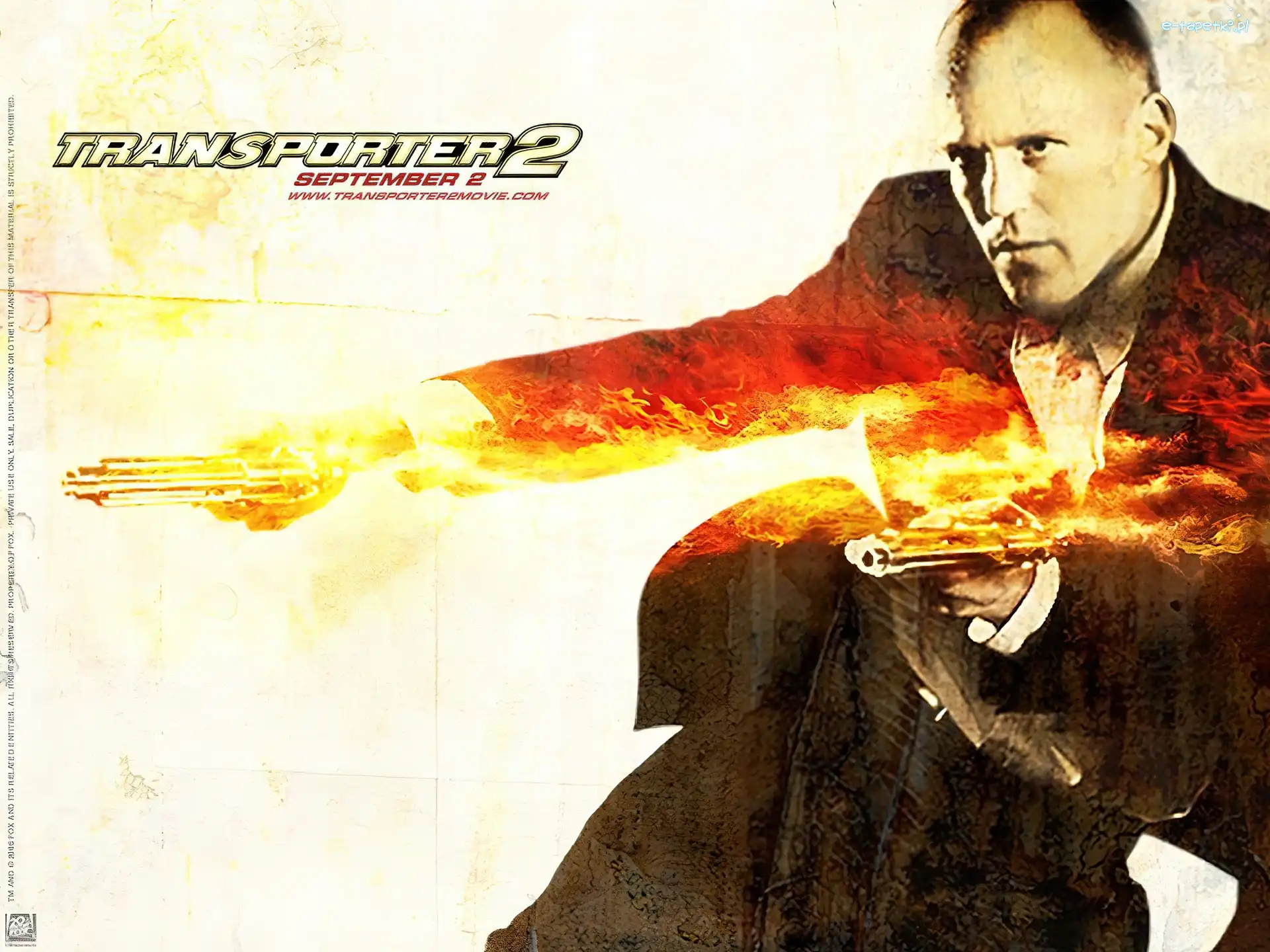 Jason Statham, pistolet