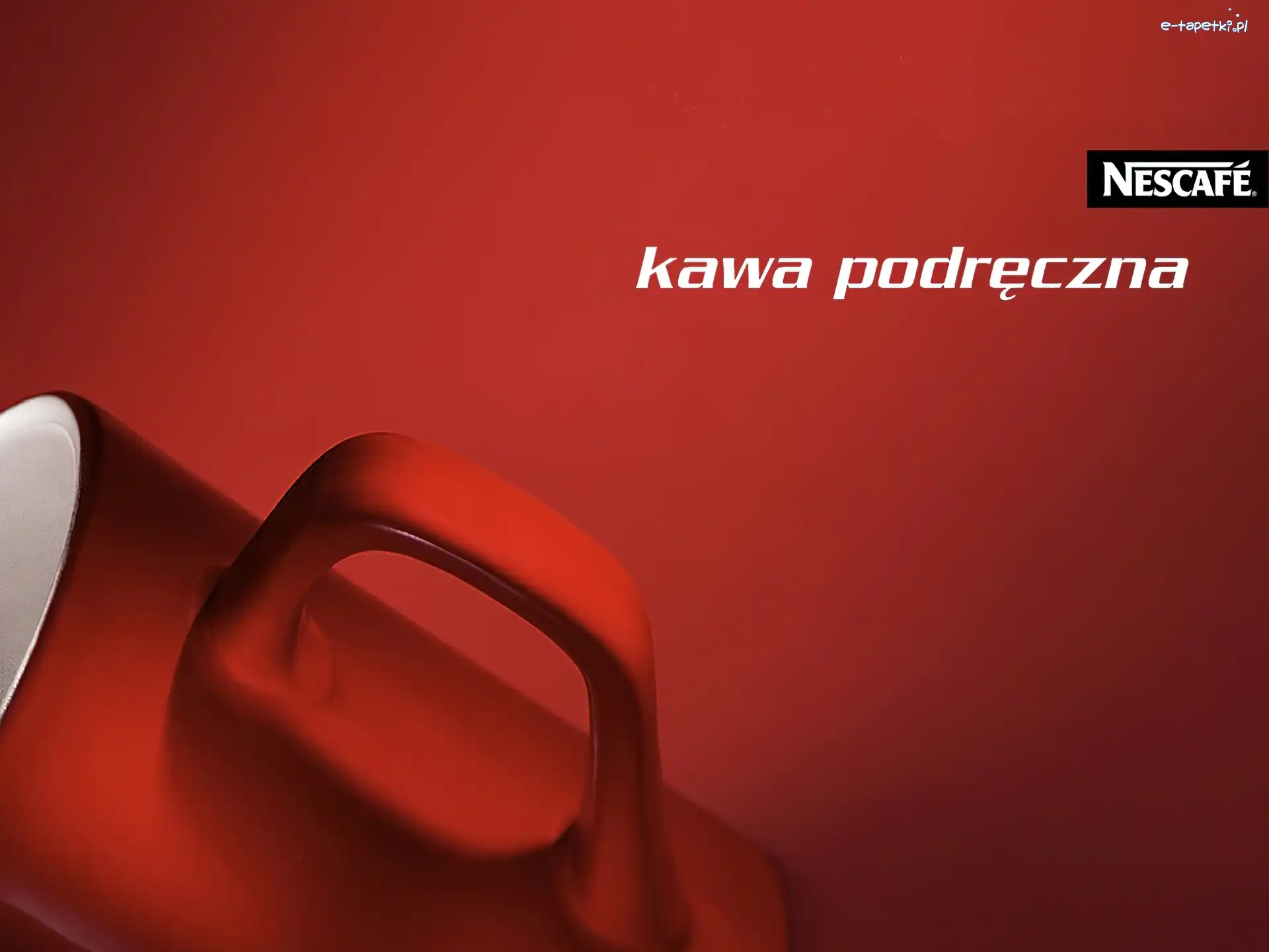 kubka, ucho, Nescafe