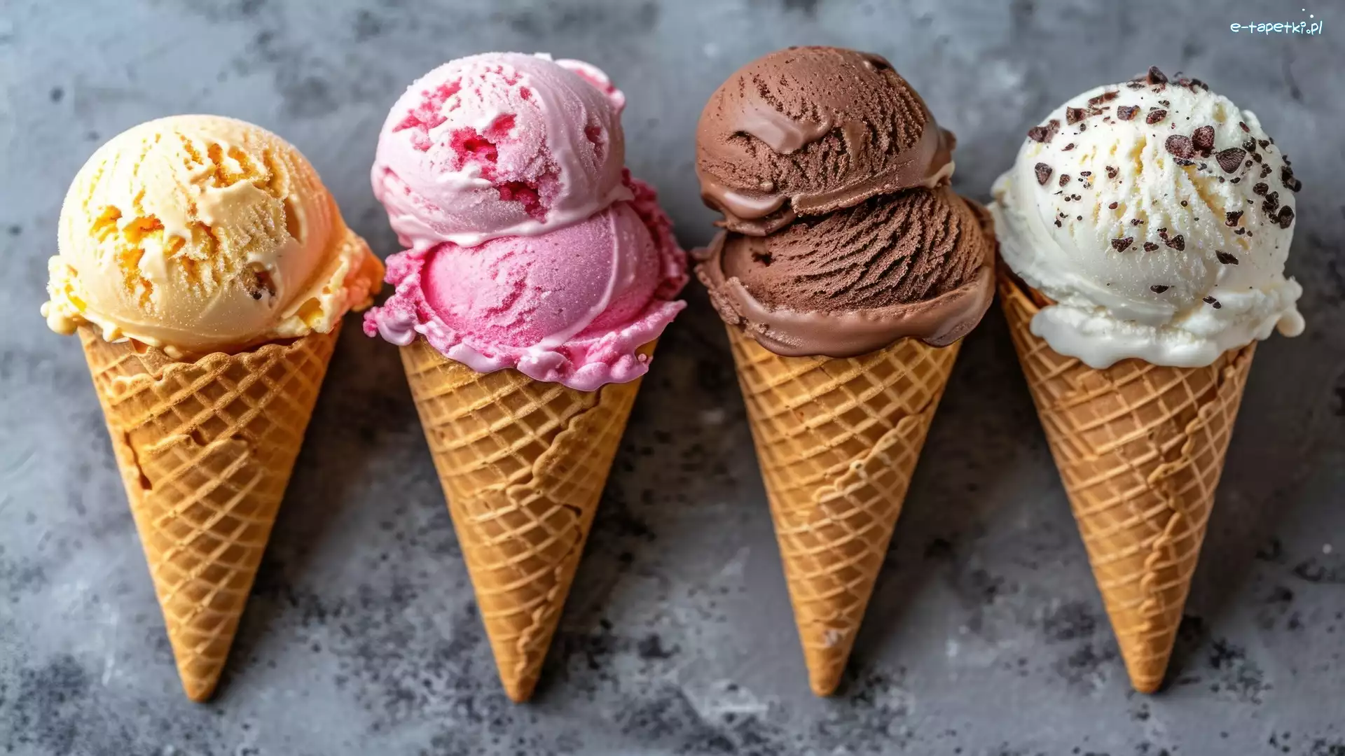 Rożki, Gałki, Lody, Wafelki