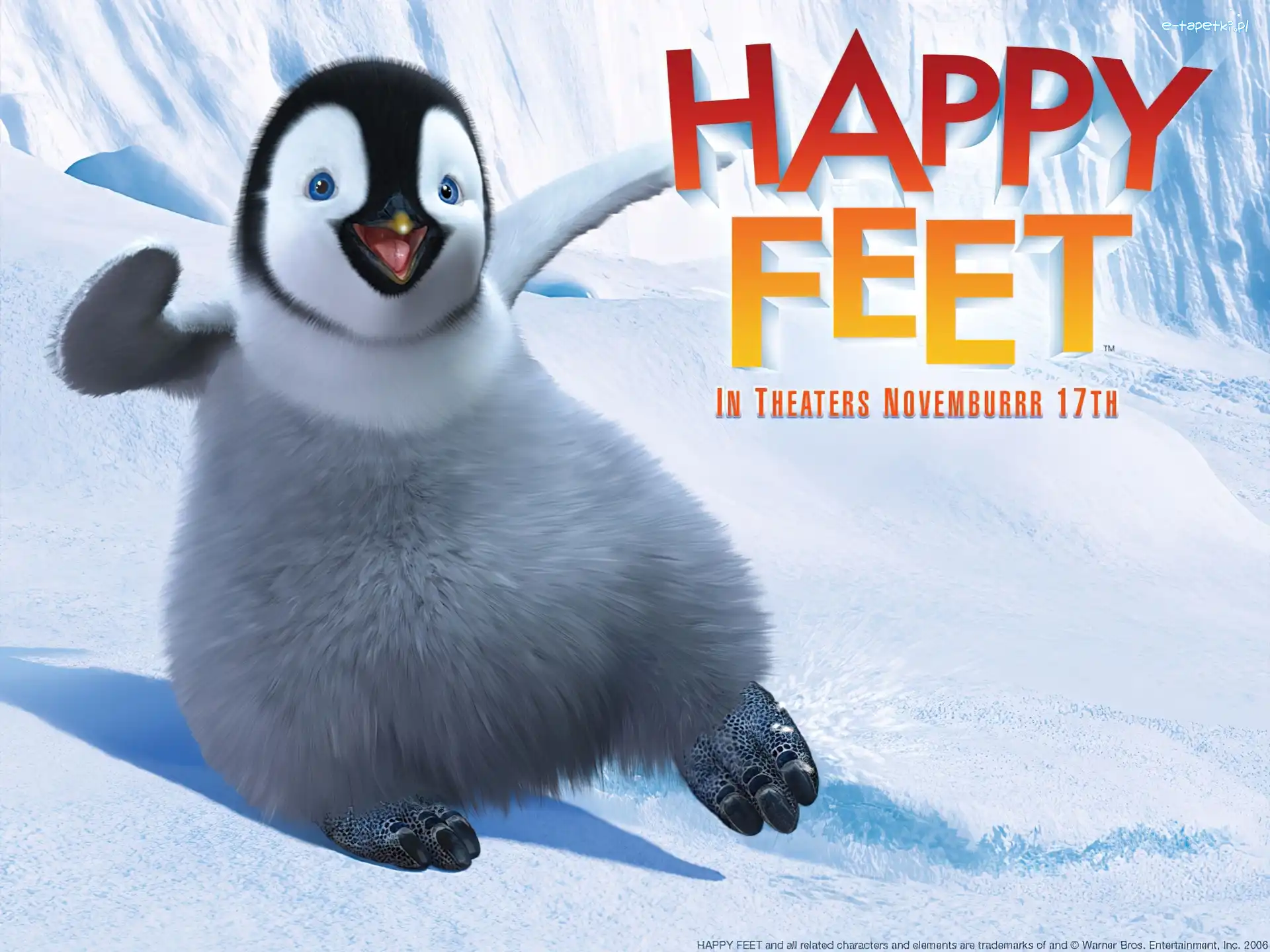 Happy Feet, pingwin, stepujący, Tupot małych stóp