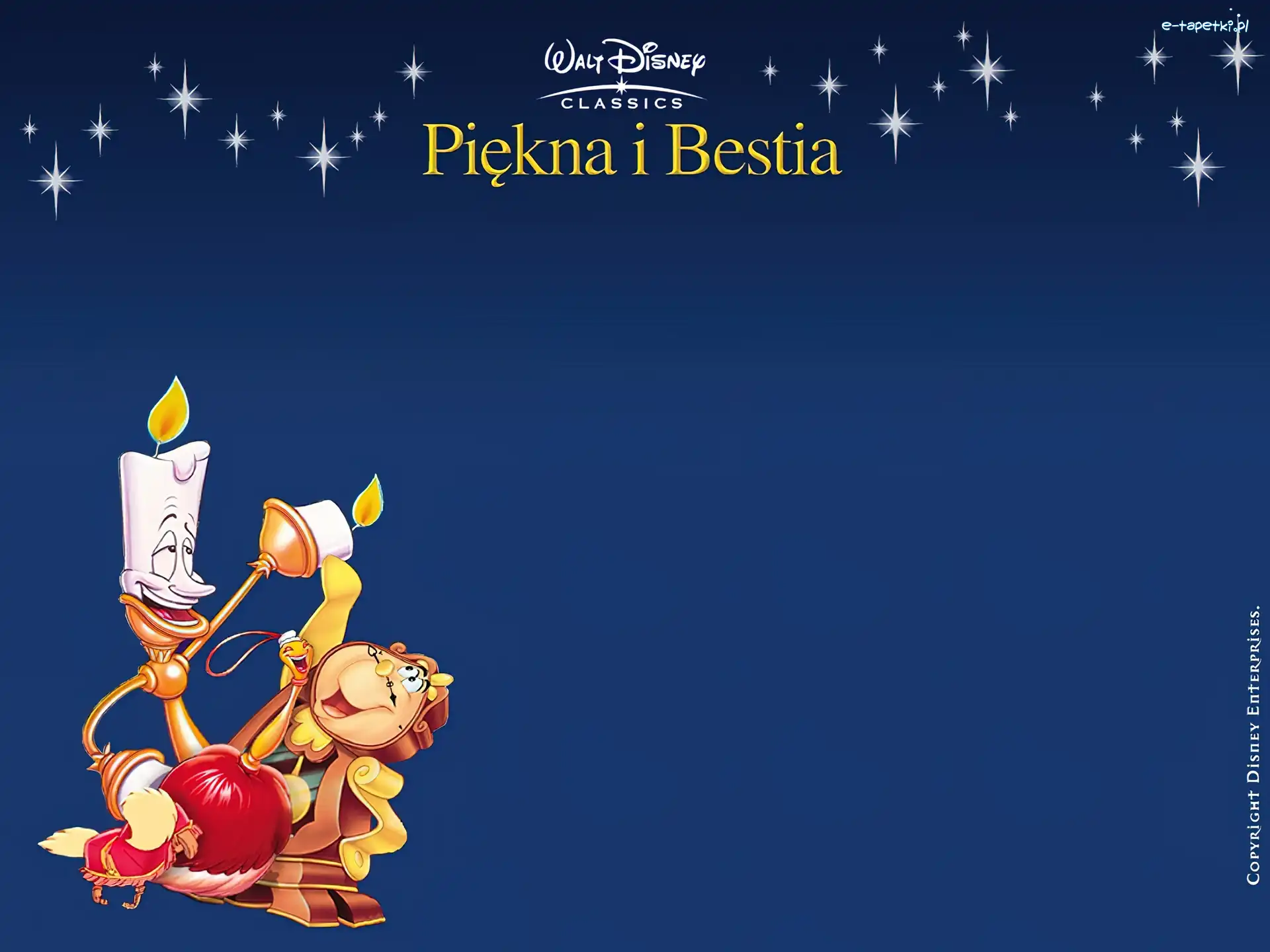 Film animowany, Beauty and the Beast, Piękna i Bestia, zegar, świecznik
