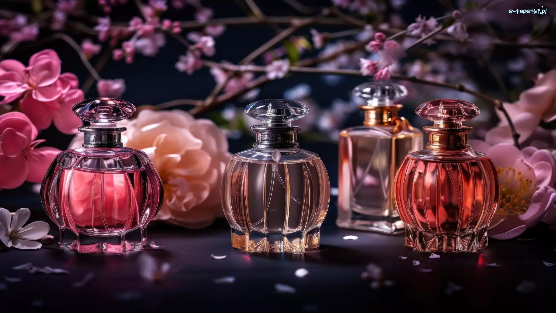Perfumy, Kompozycja, Kwiaty, Flakon