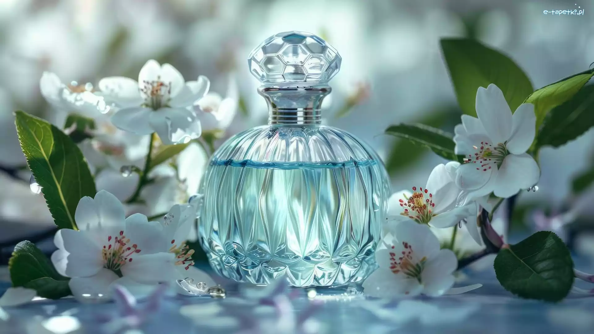 Flakon, Kwiaty, Perfumy, Kompozycja