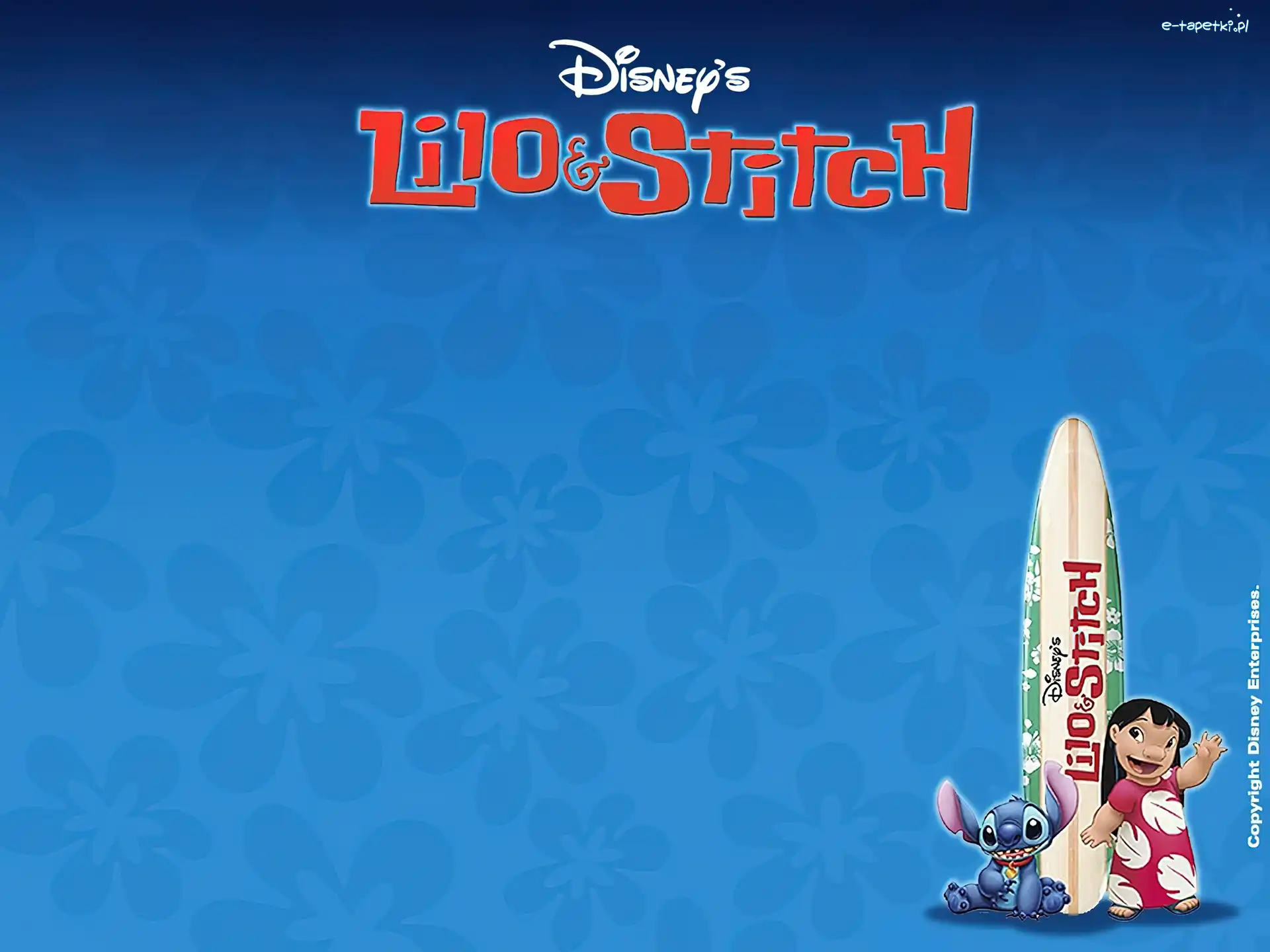 Lilo and Stitch, surfingowa, deska, Lilo i Stich