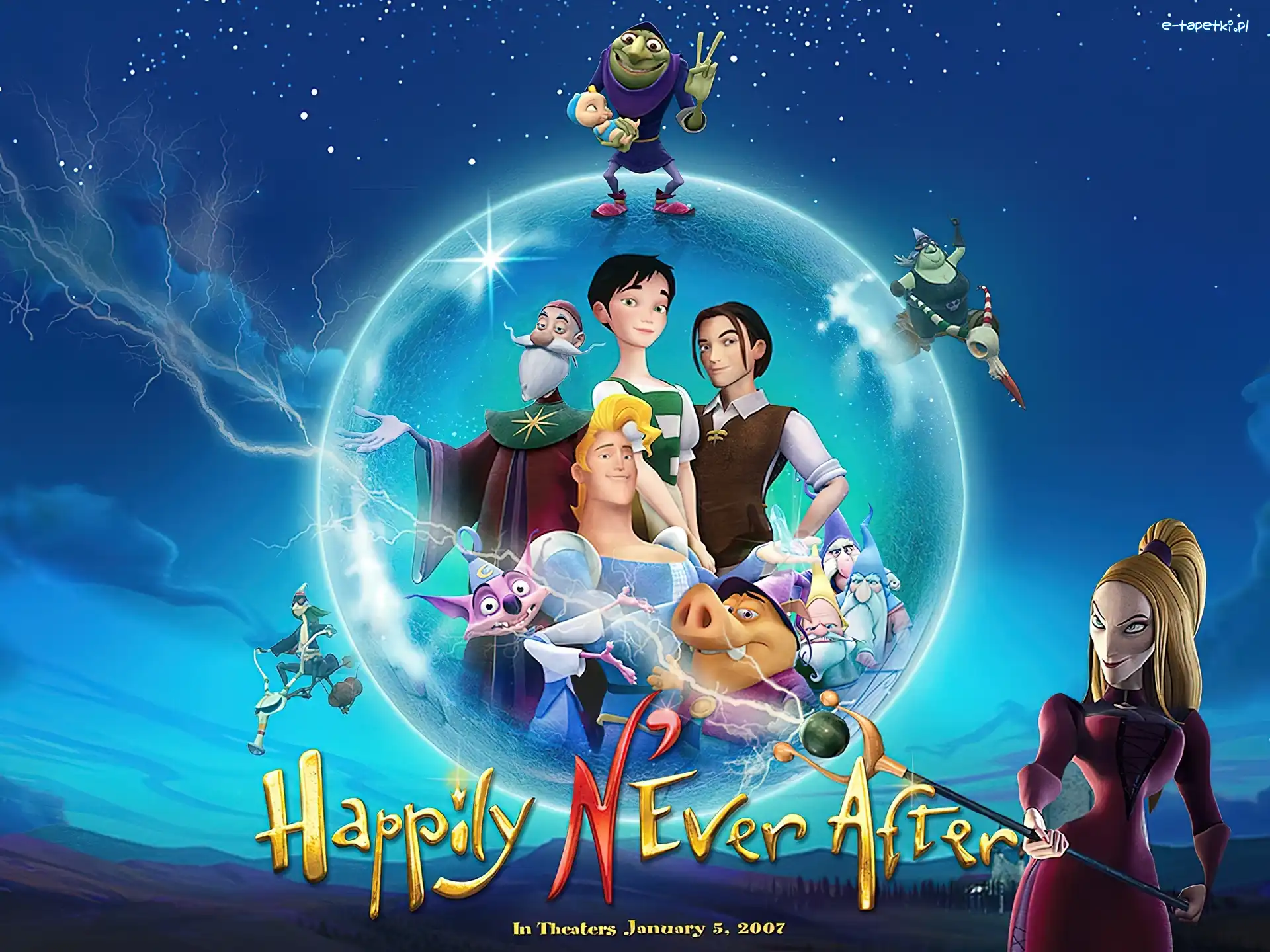 Happily N Ever After, Happy Wkręt, postacie