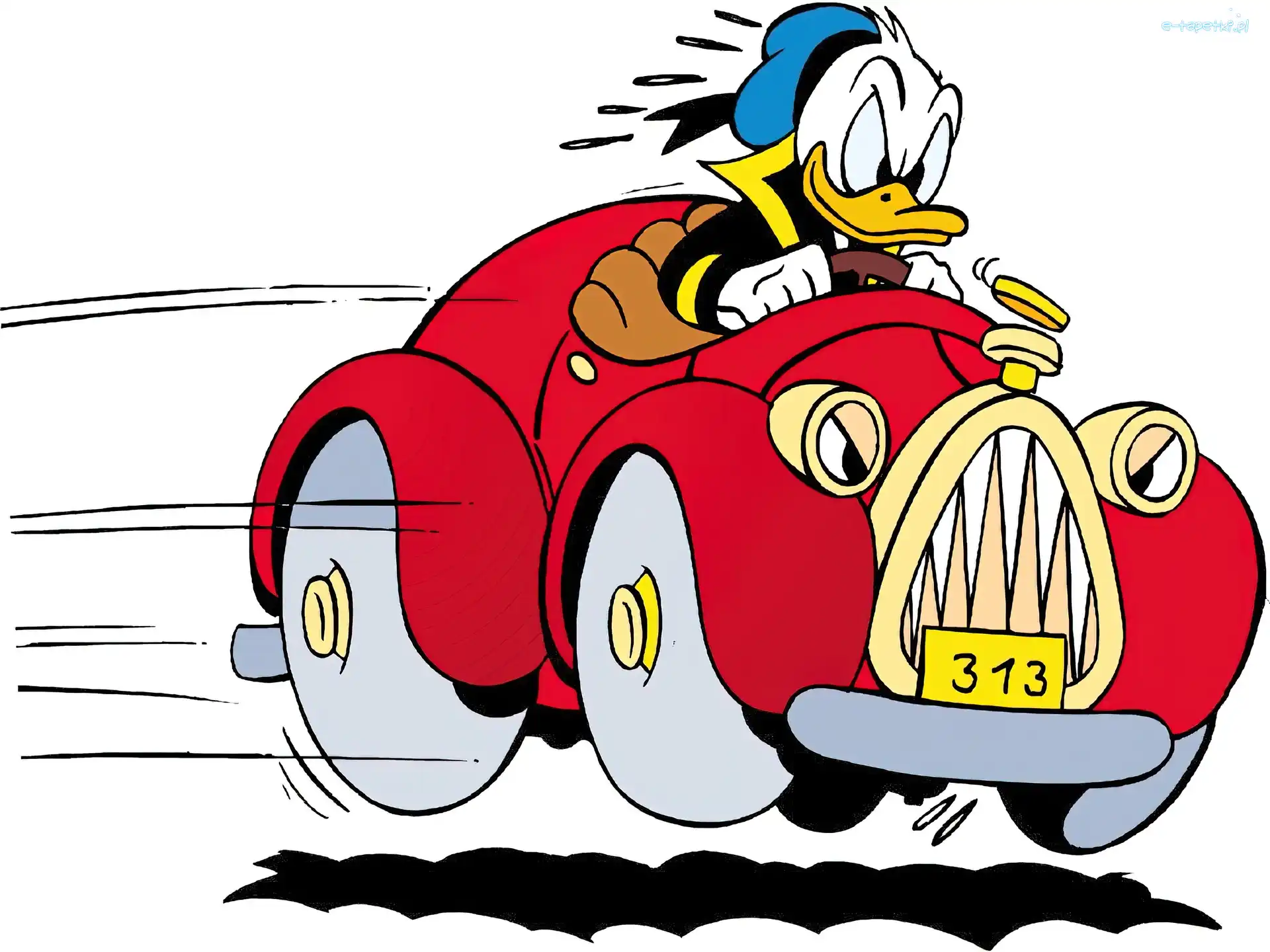 Kaczor Donald, samochód