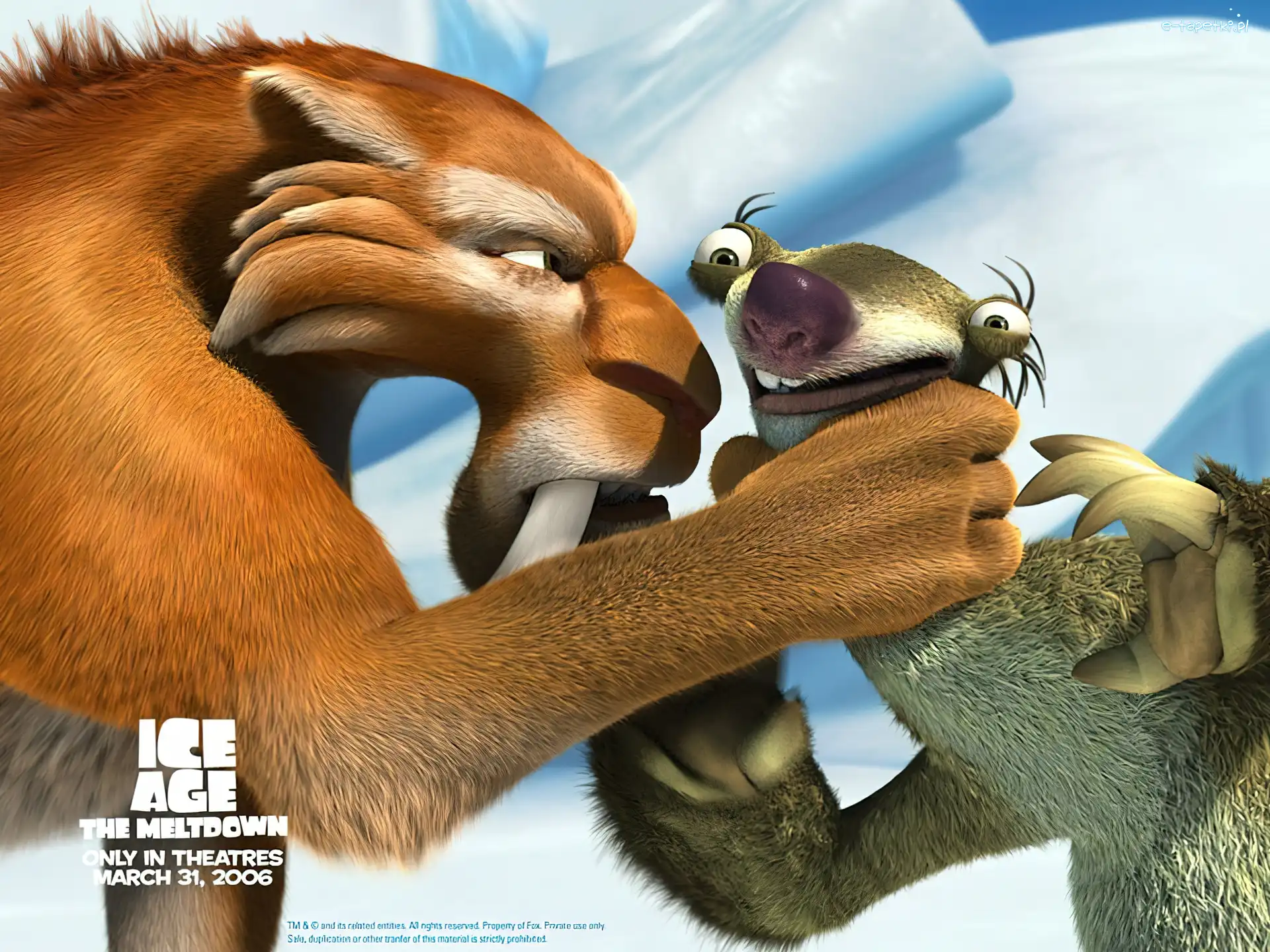 Diego, Leniwiec, Sid, Ice Age, Epoka lodowcowa