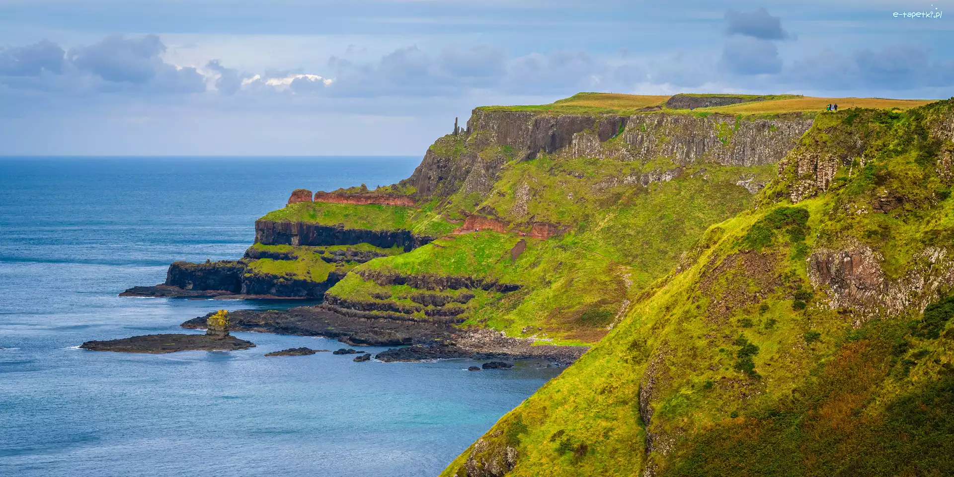 Skały, Antrim, Wybrzeże, Morze, Hrabstwo, Irlandia Północna