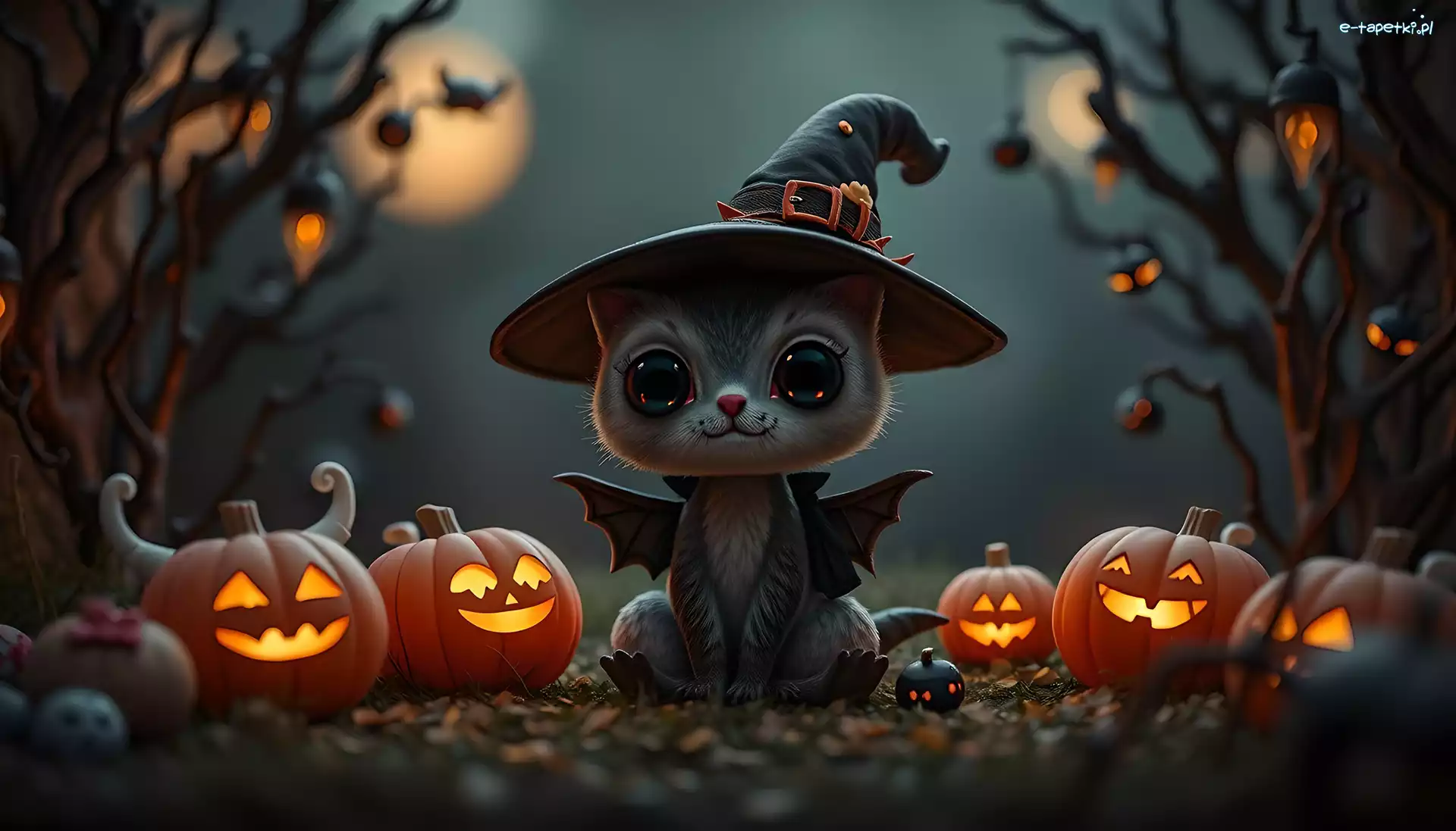 Dynie, Halloween, Grafika, Stworzenie