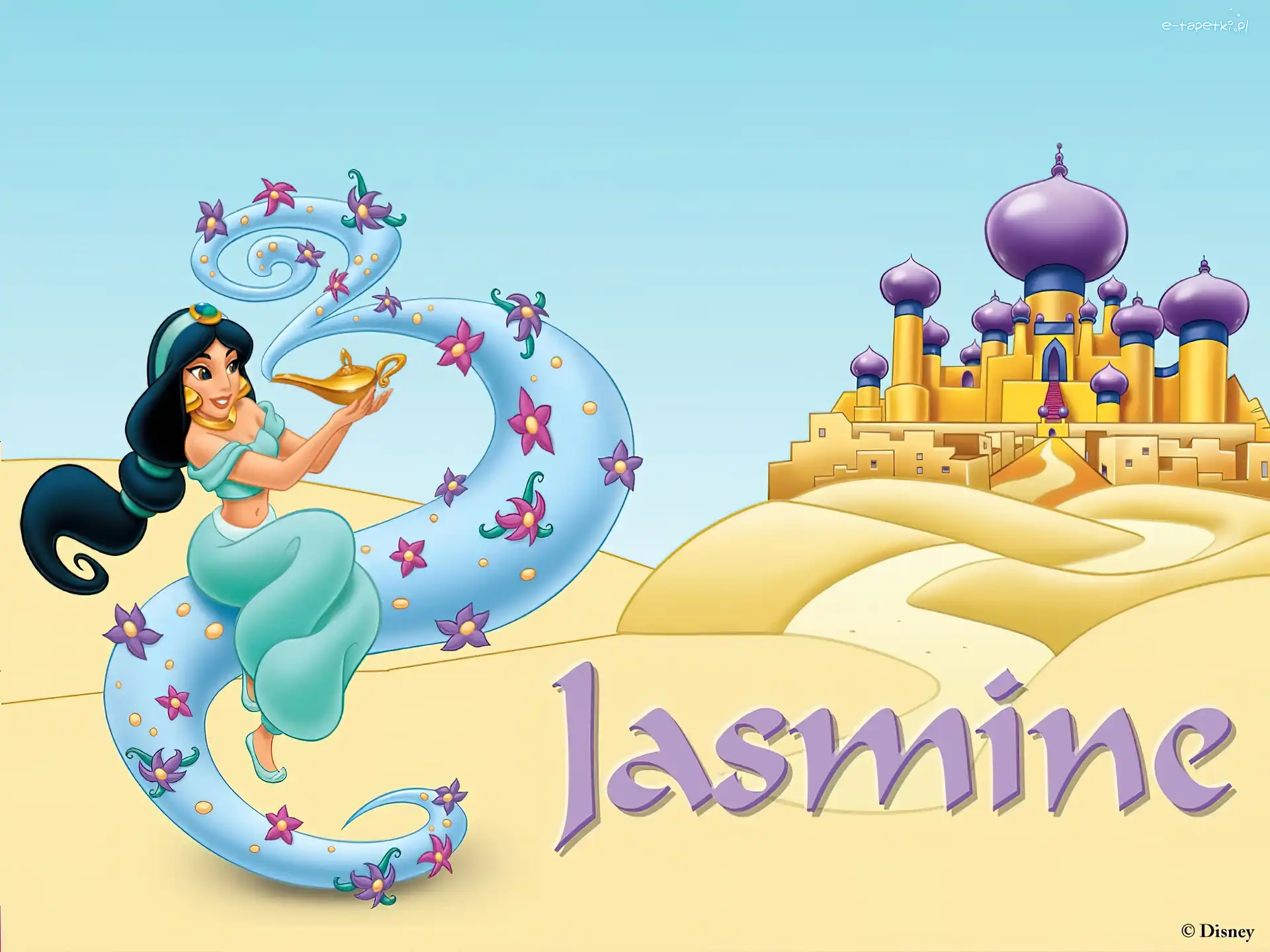 Jasmine, Film animowany, Dżasmina, Aladdin, Aladyn