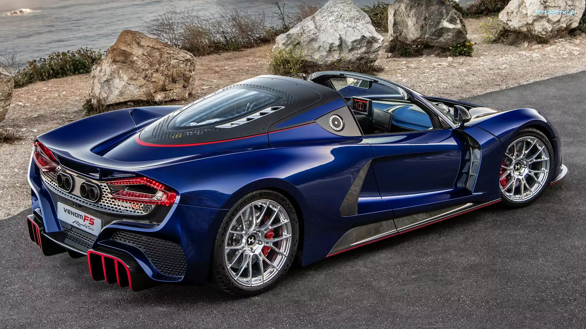 Hennessey Venom F5, Hypersonic Blue, Stealth Series, Niebieski