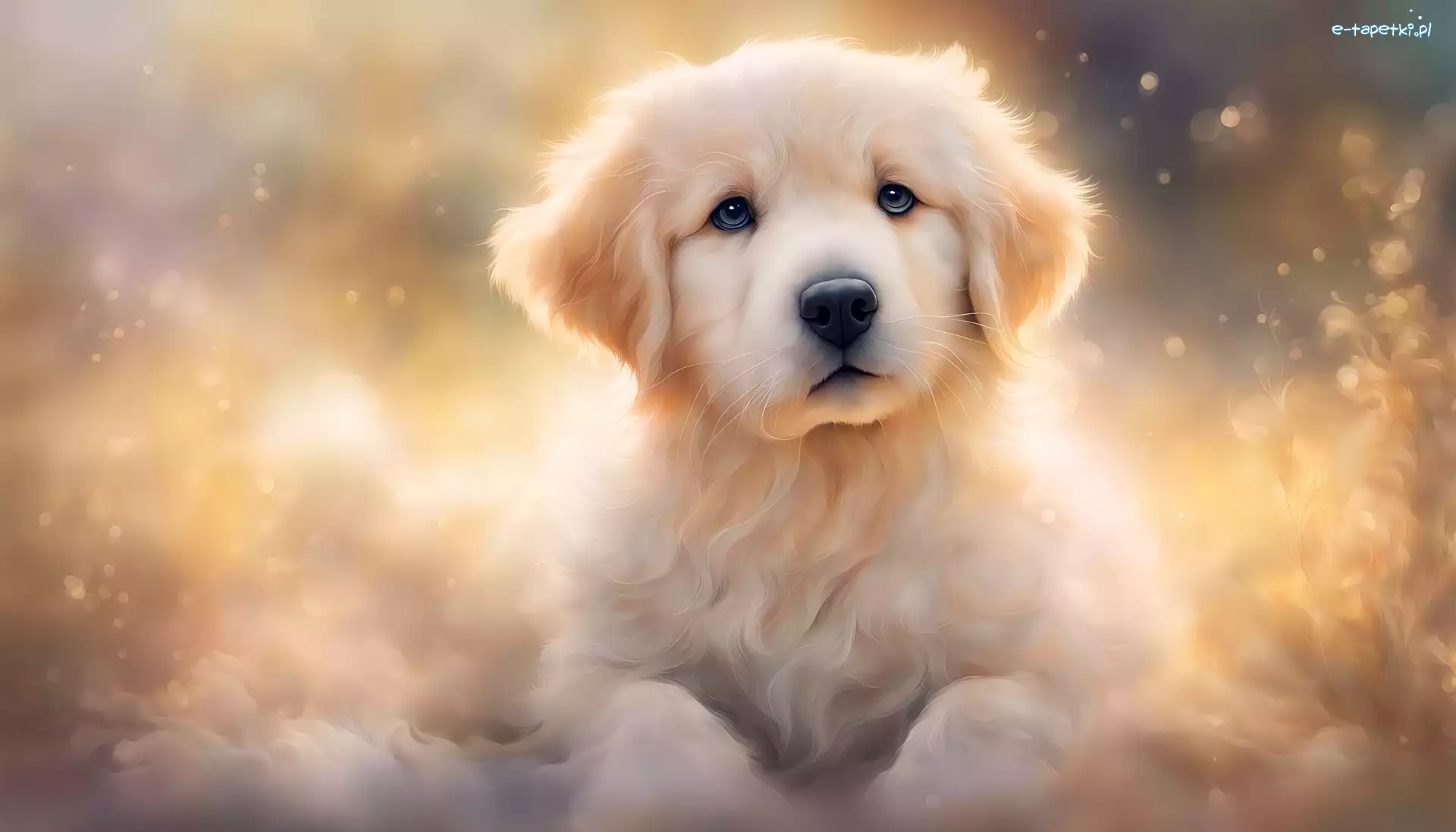 Grafika, Golden retriever, Szczeniak