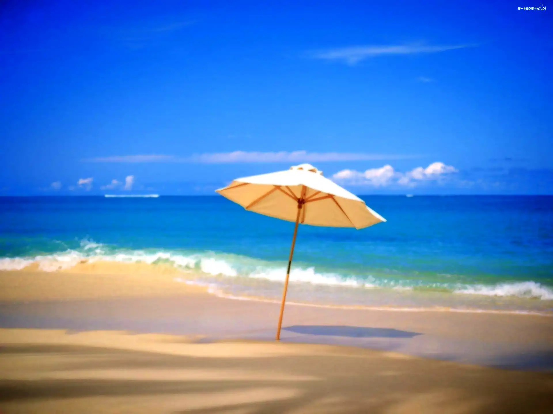 Morze, Parasol, Plaża