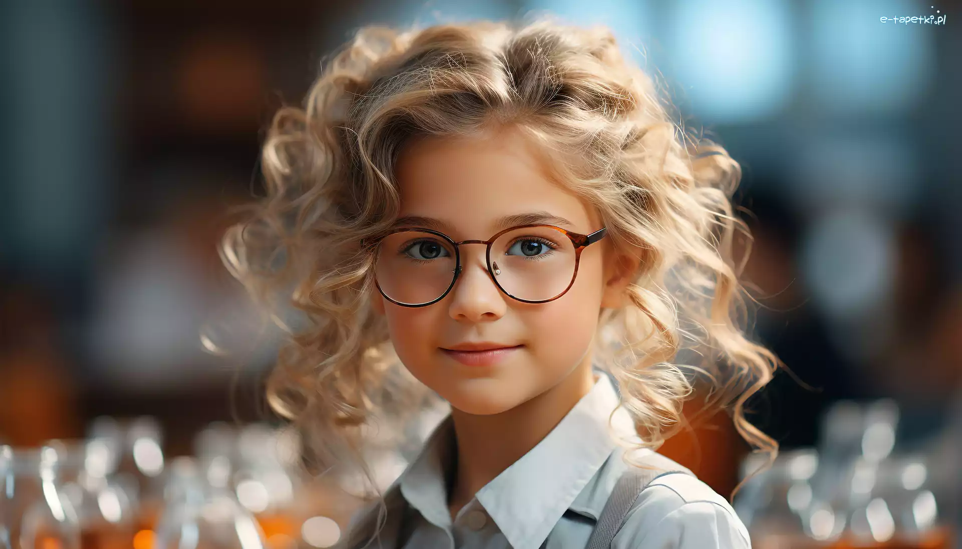 Okulary, Blondynka, Dziewczynka