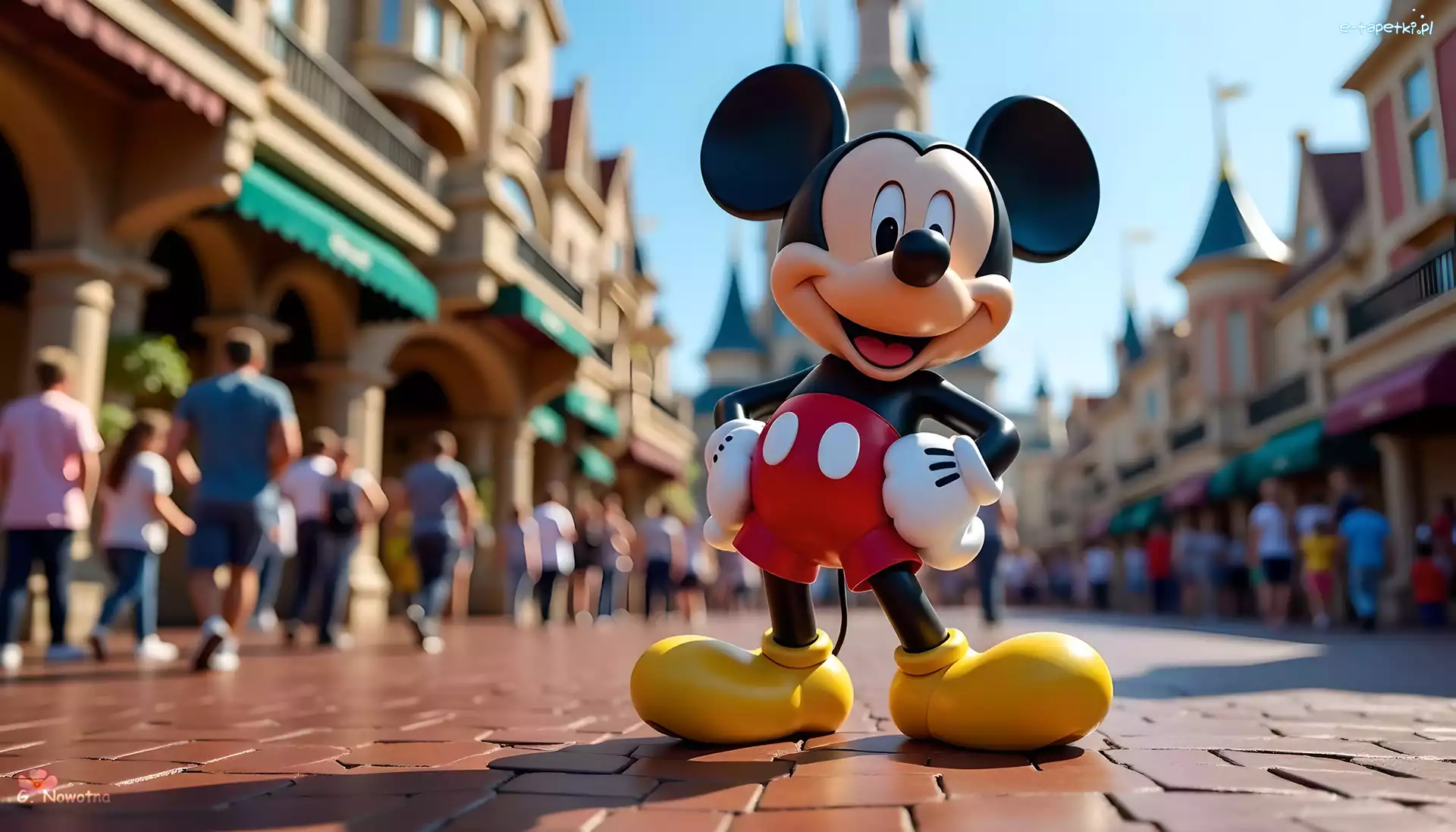 Myszka, Ulica, Miki, Disneyland, Grafika