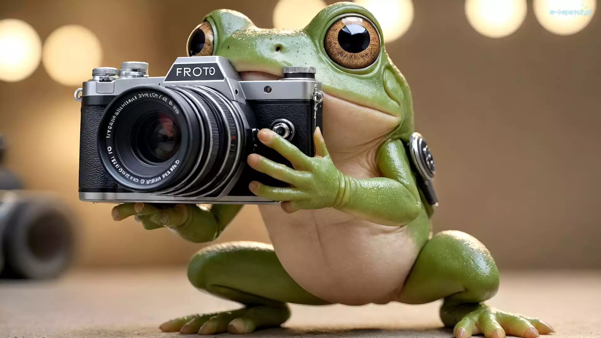 Grafika, Aparat fotograficzny, Żaba