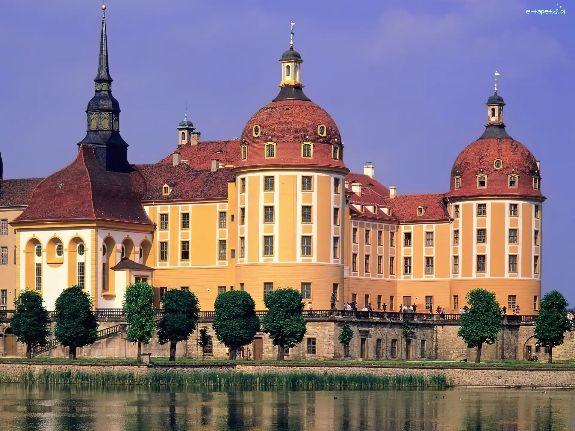 Moritzburg, Saksonia, Zamek, Jezioro, Niemcy