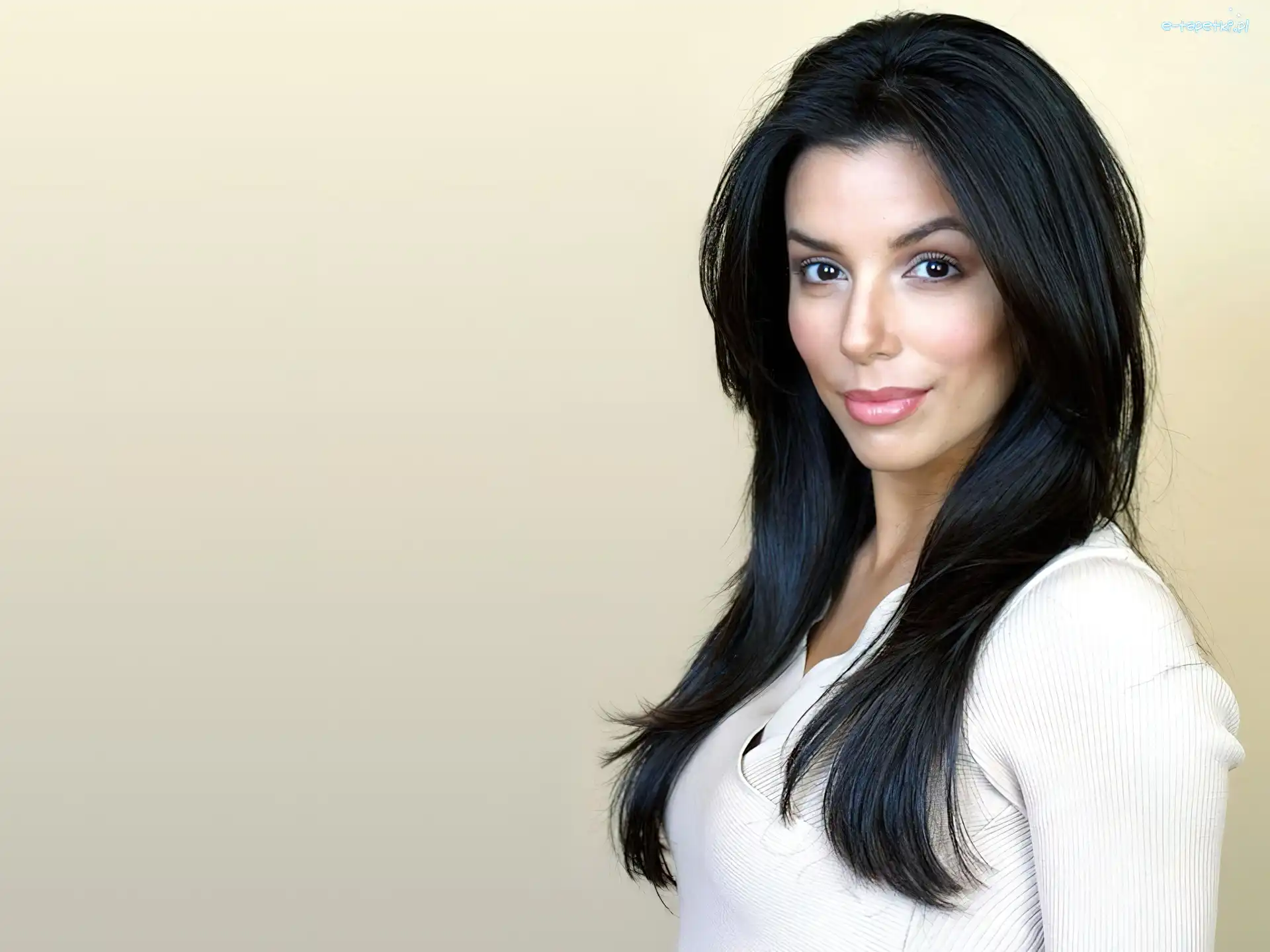 sweterek, biały, Eva Longoria