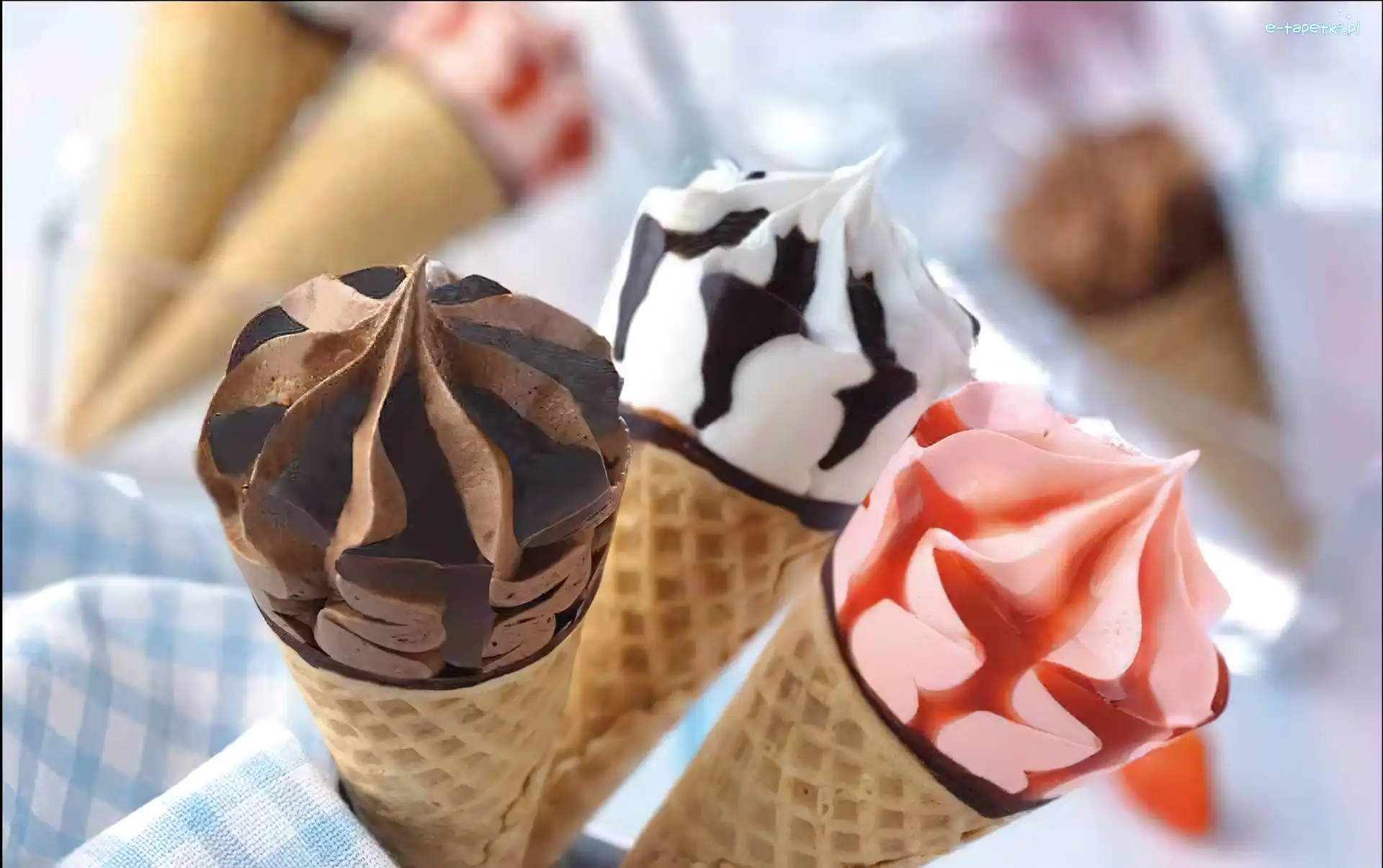 Rożki, Lody